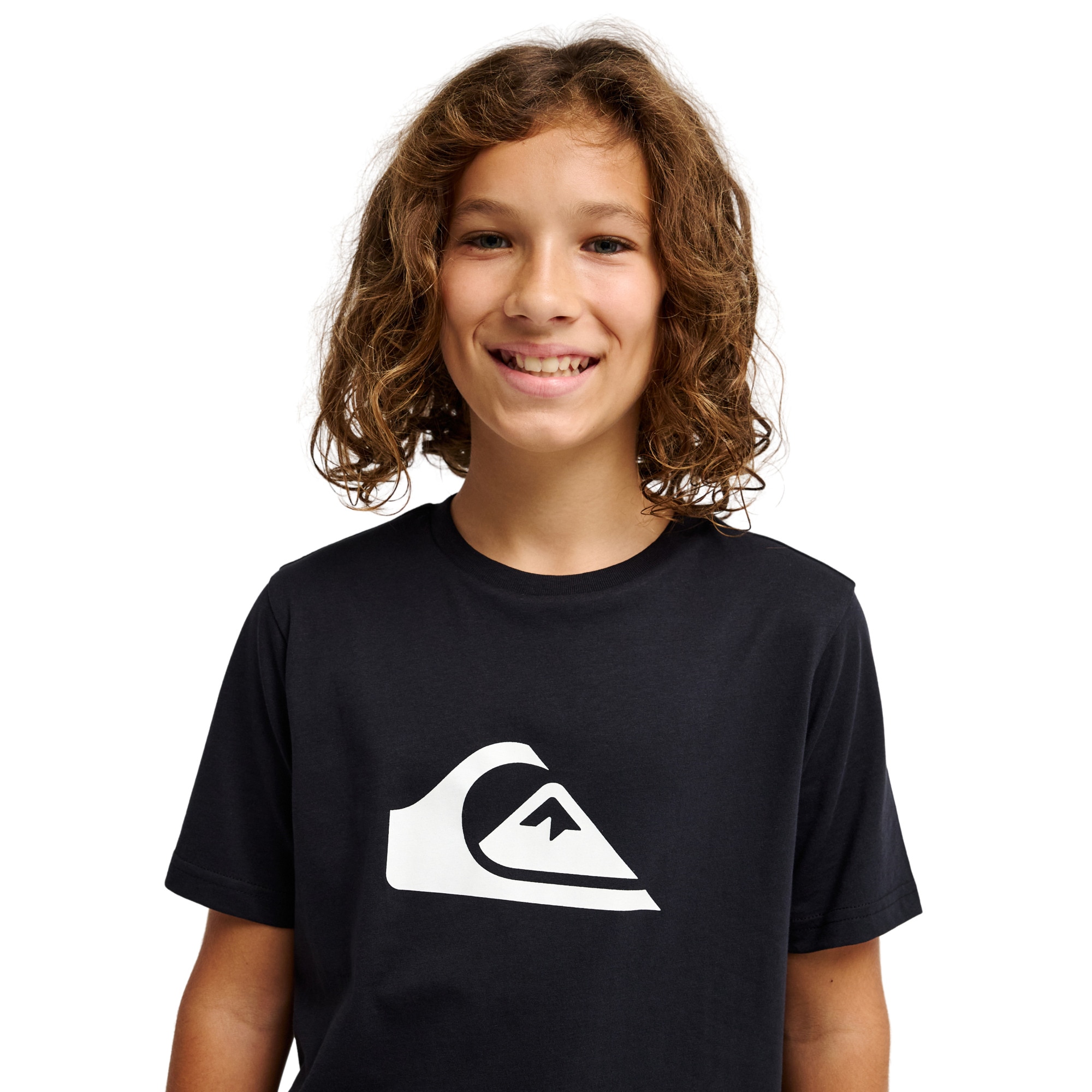 Camiseta de niños Ev Comp Logo Quiksilver - Negro Negro-4