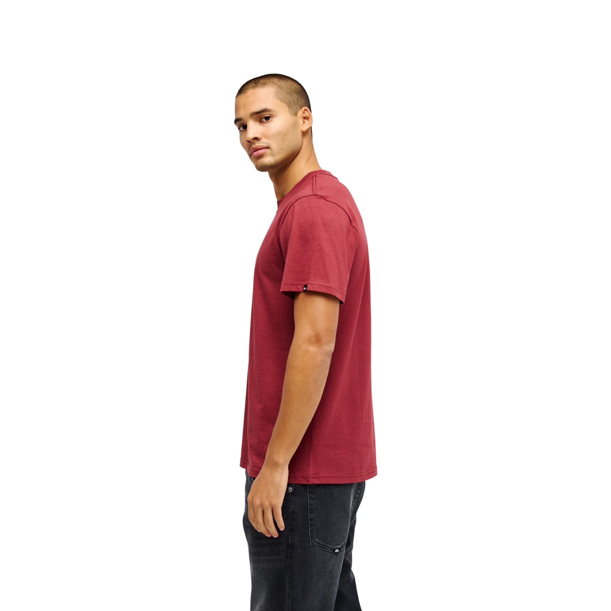 Camiseta de hombre Ev Comp Logo Quiksilver - Rojo cereza Rojo cereza-3