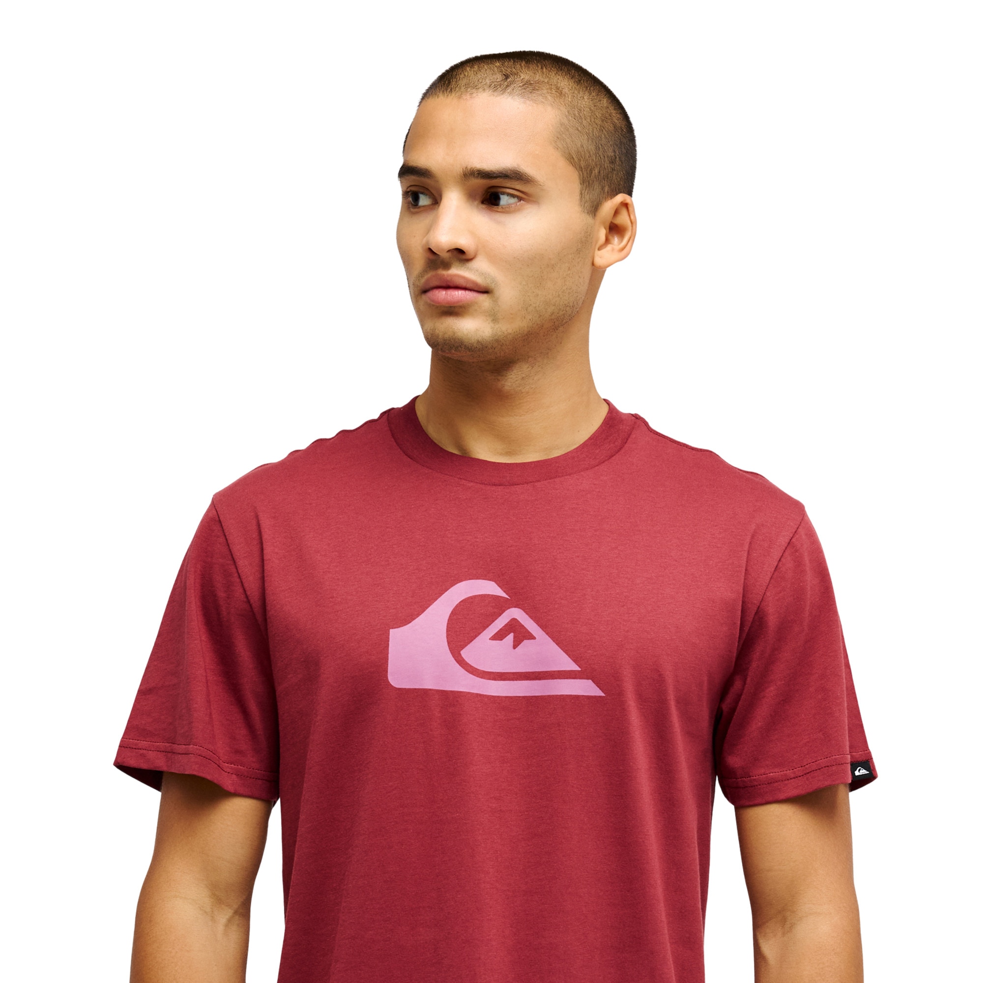Camiseta de hombre Ev Comp Logo Quiksilver - Rojo cereza Rojo cereza-4