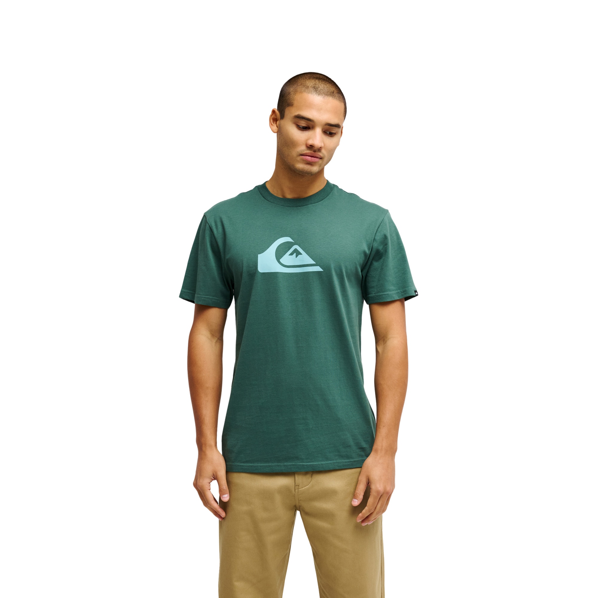 Camiseta de hombre Ev Comp Logo Quiksilver - Verde Verde-1