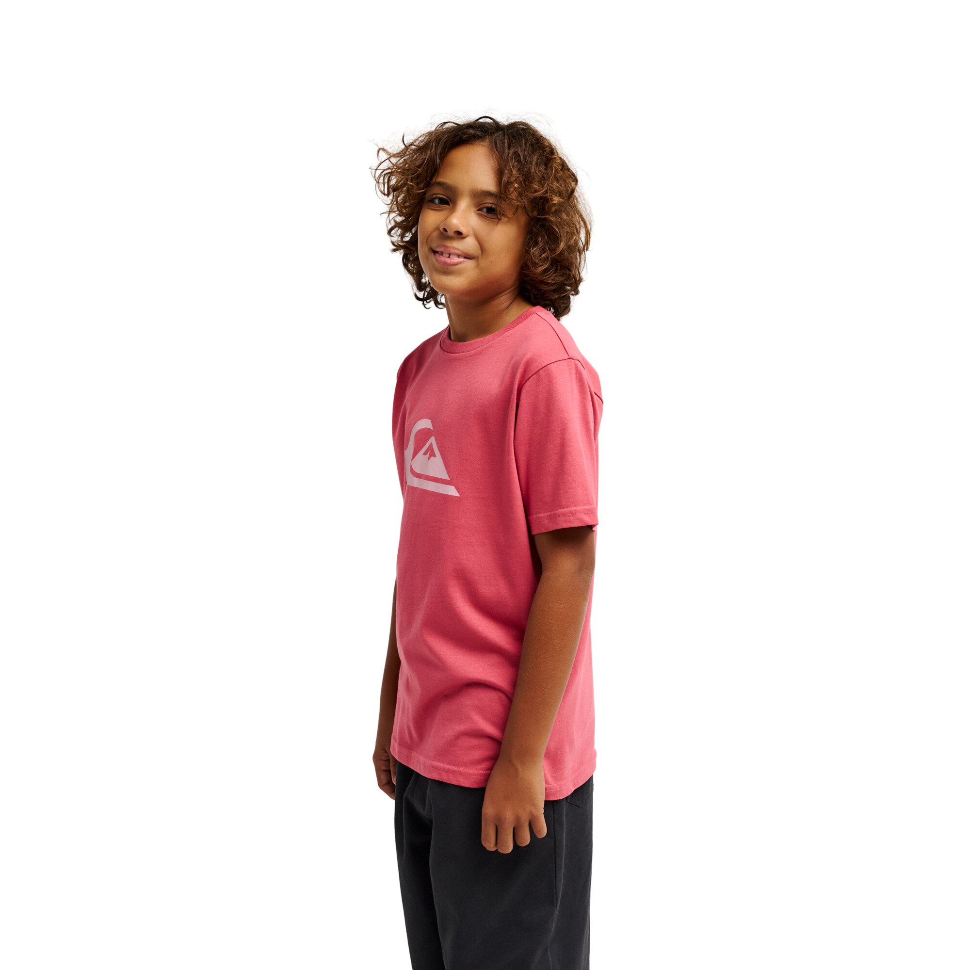 Camiseta de niños Ev Comp Logo Quiksilver - Rosa Rosa-3