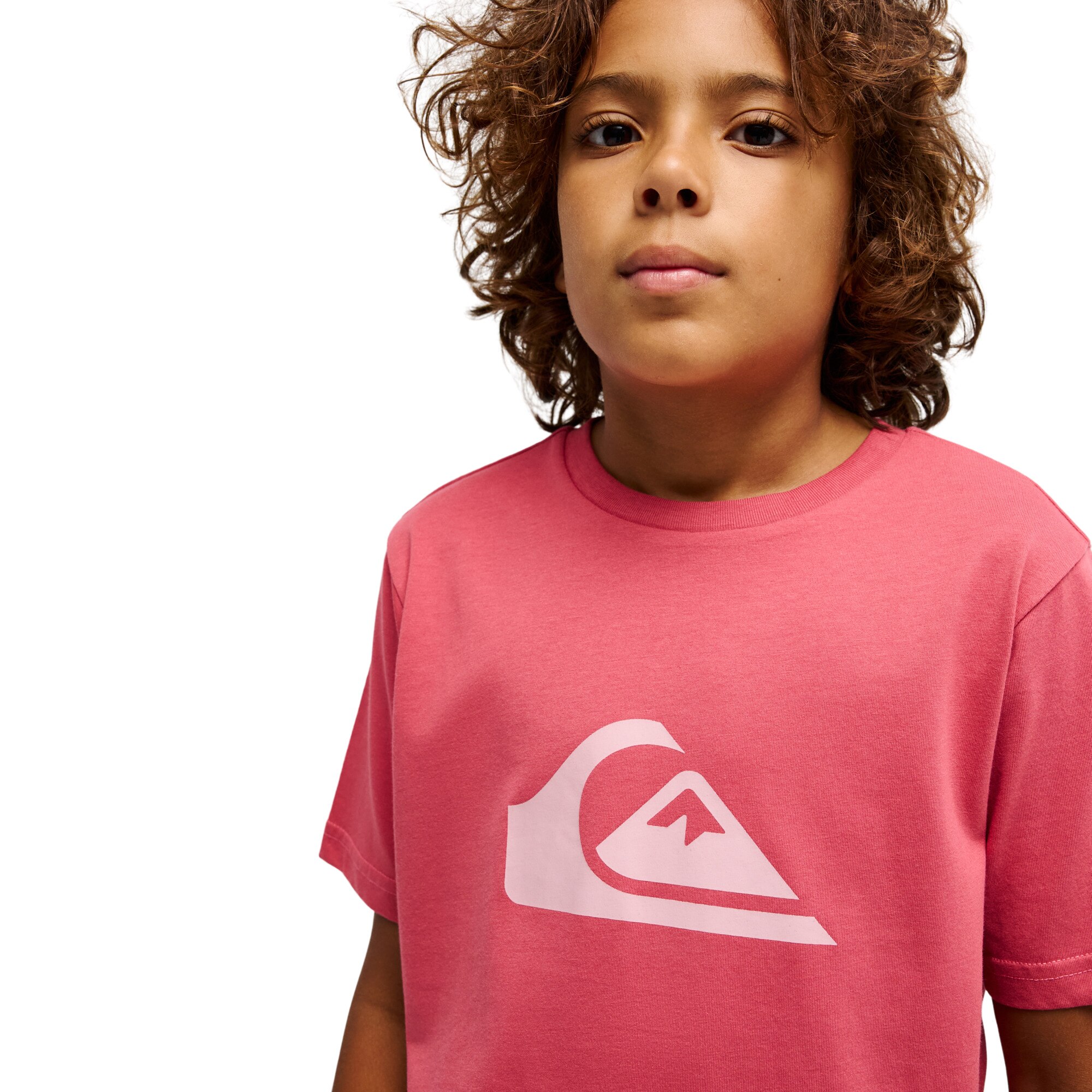 Camiseta de niños Ev Comp Logo Quiksilver - Rosa Rosa-4