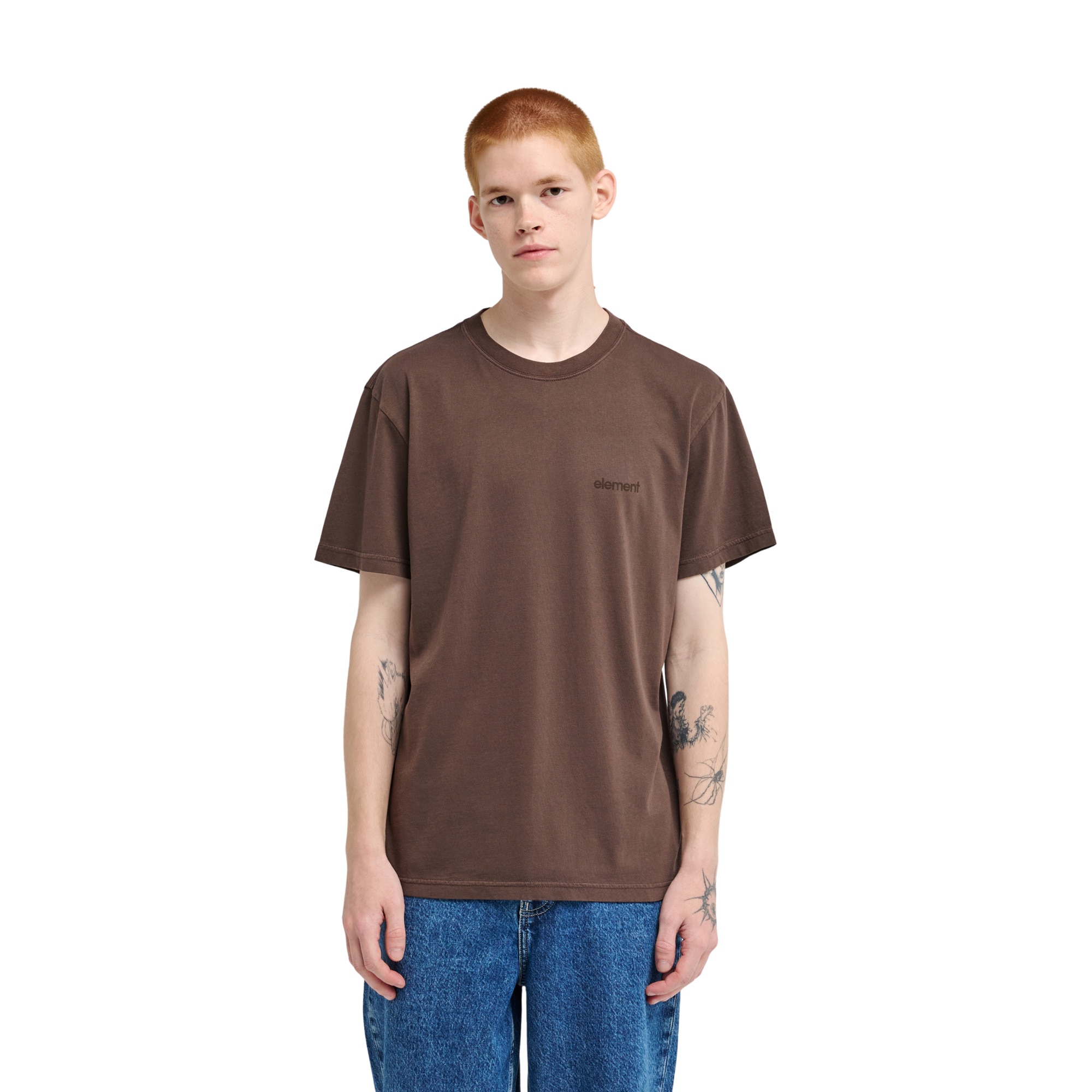 Camiseta de hombre Lowcase Pigment Element - Marrón Marrón-1