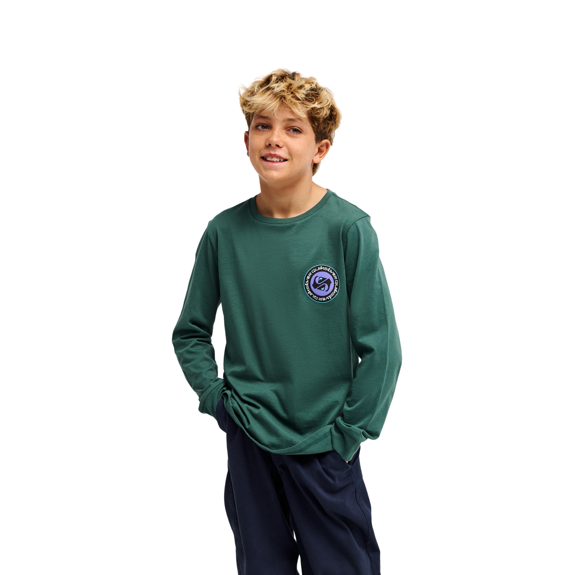 Imagen 1 de Camiseta de niños Ev Duality Quiksilver - Verde Verde