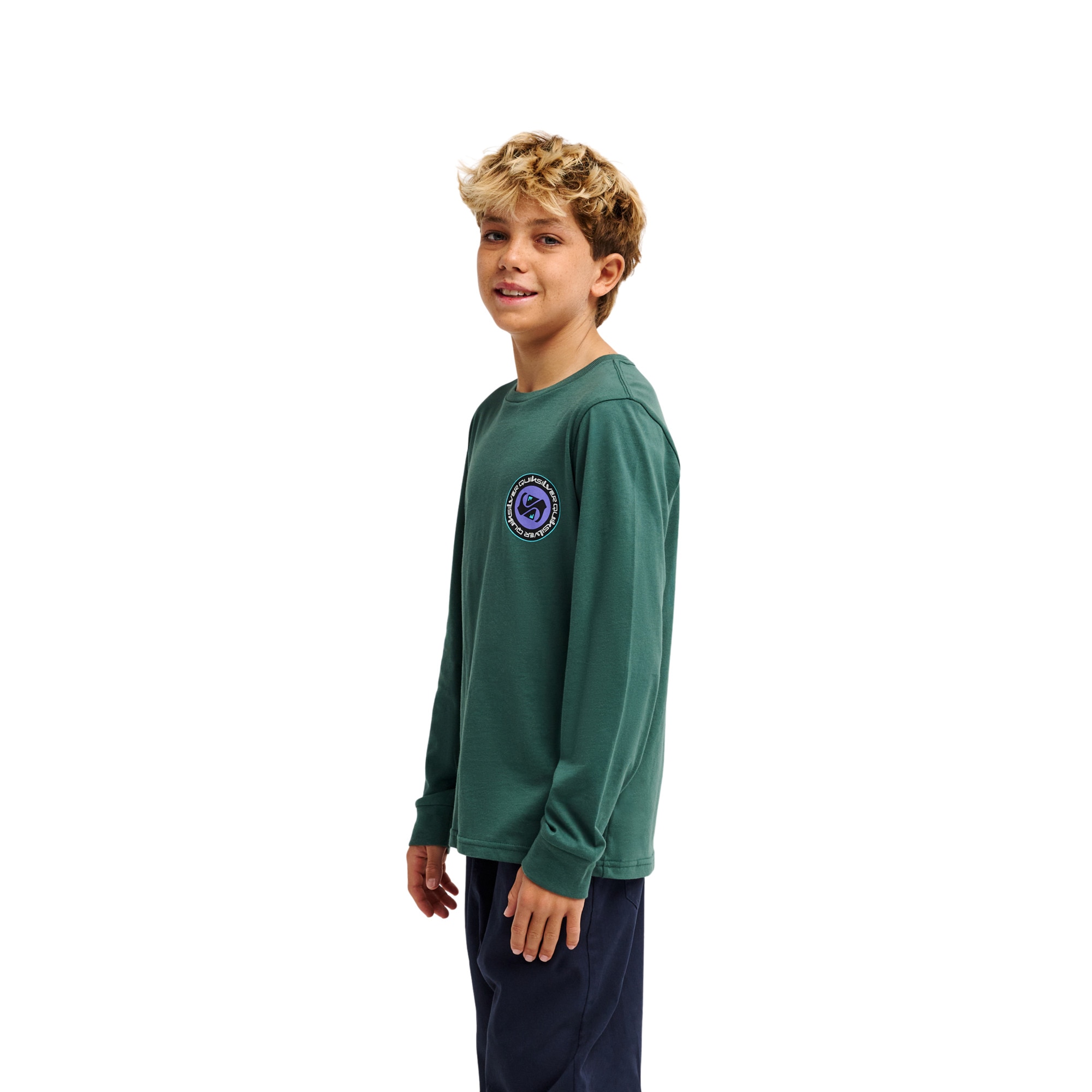 Imagen 3 de Camiseta de niños Ev Duality Quiksilver - Verde Verde