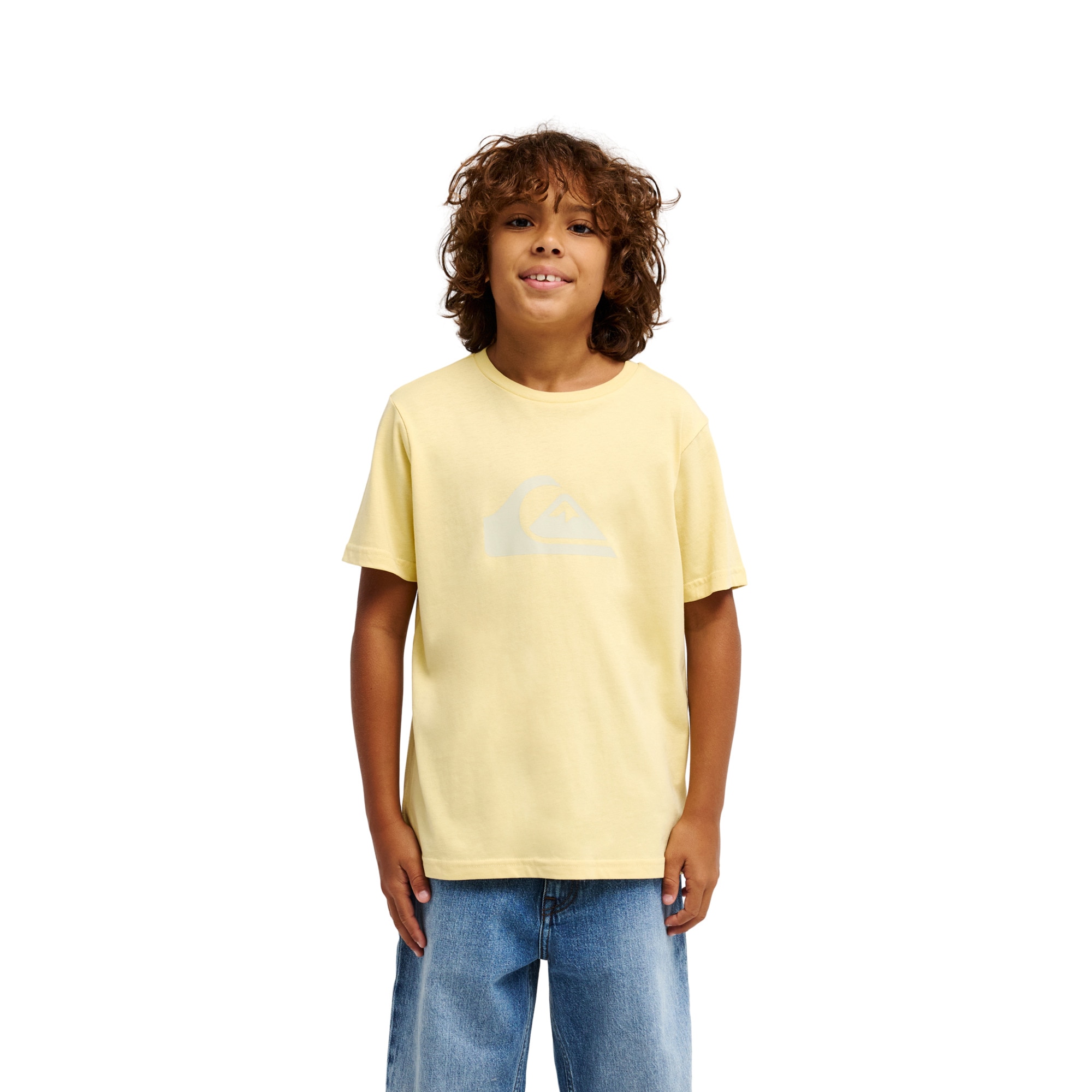 Camiseta de niños Ev Comp Logo Quiksilver - Amarillo Amarillo-1