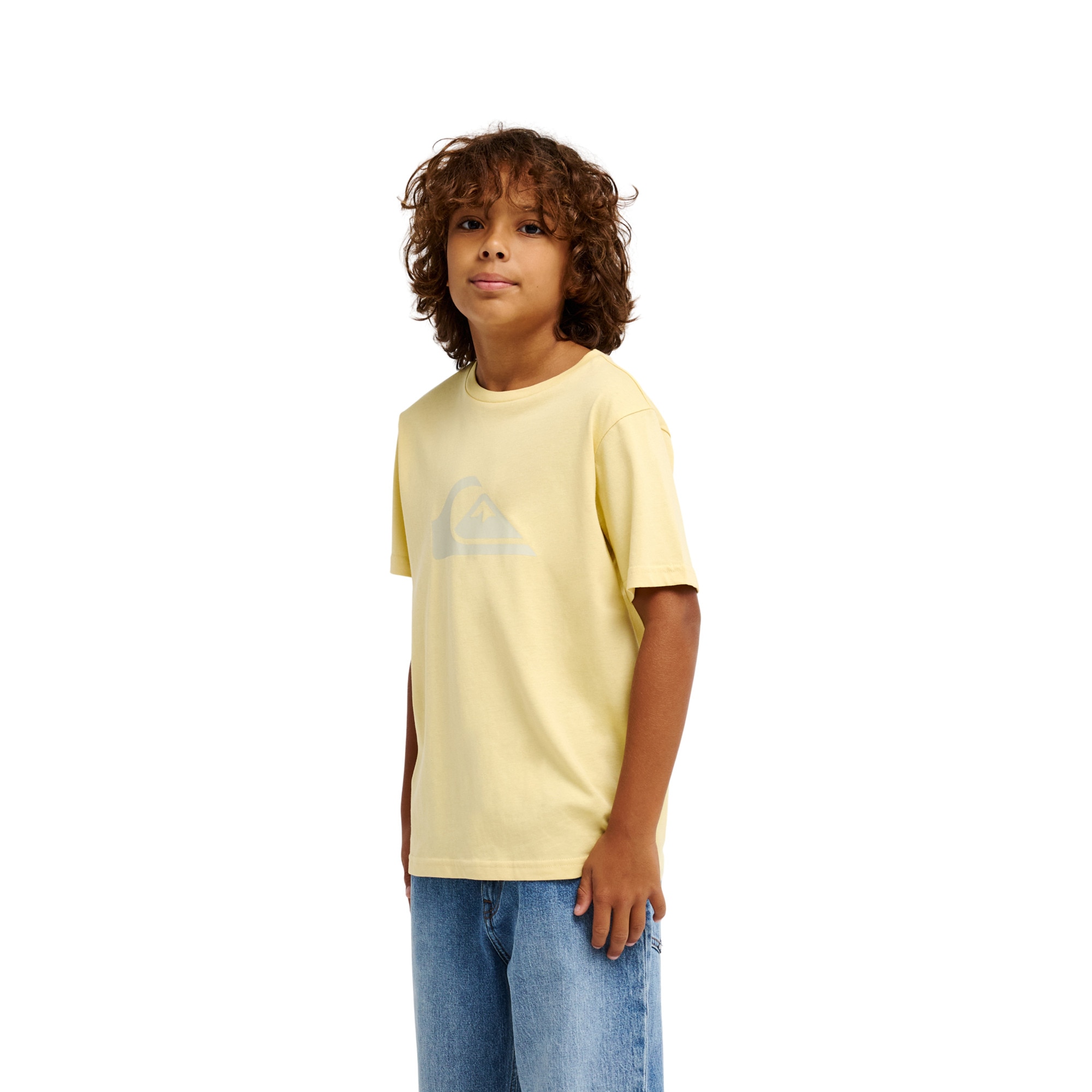 Camiseta de niños Ev Comp Logo Quiksilver - Amarillo Amarillo-3