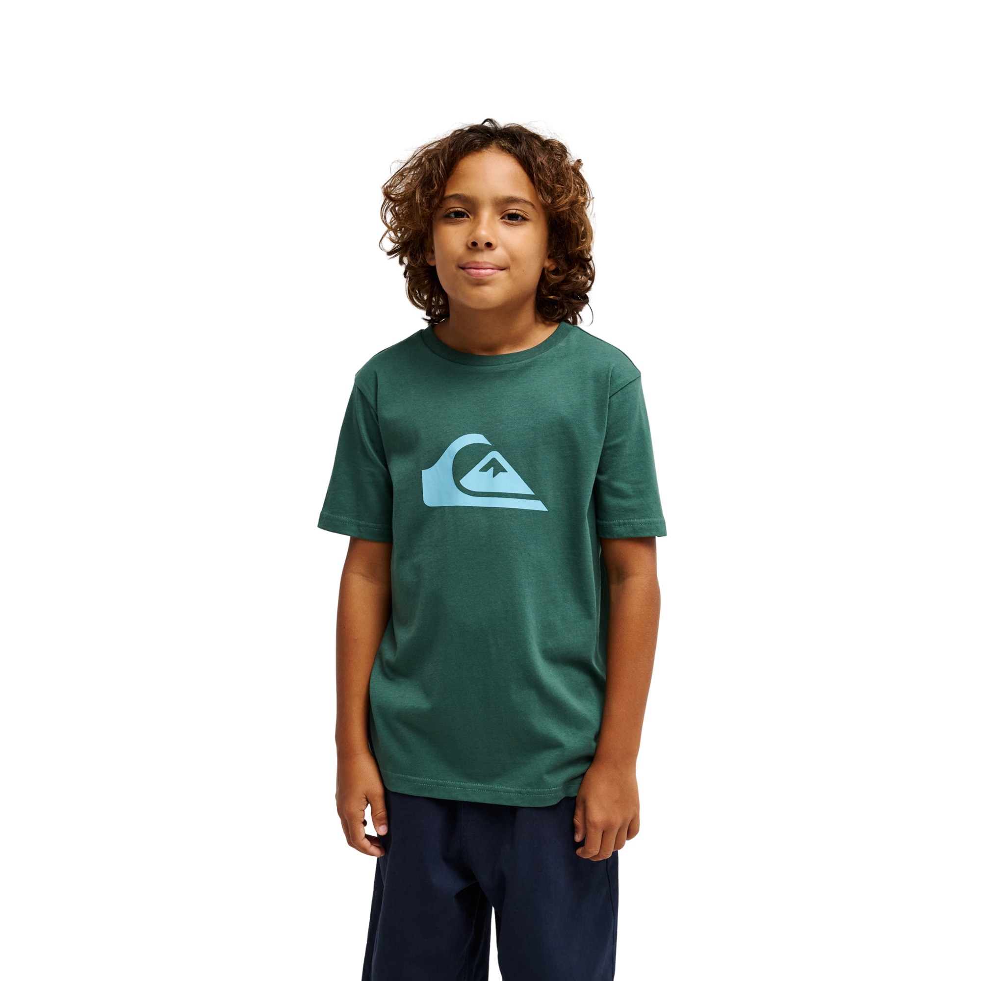 Camiseta de niños Ev Comp Logo Quiksilver - Verde Verde-1
