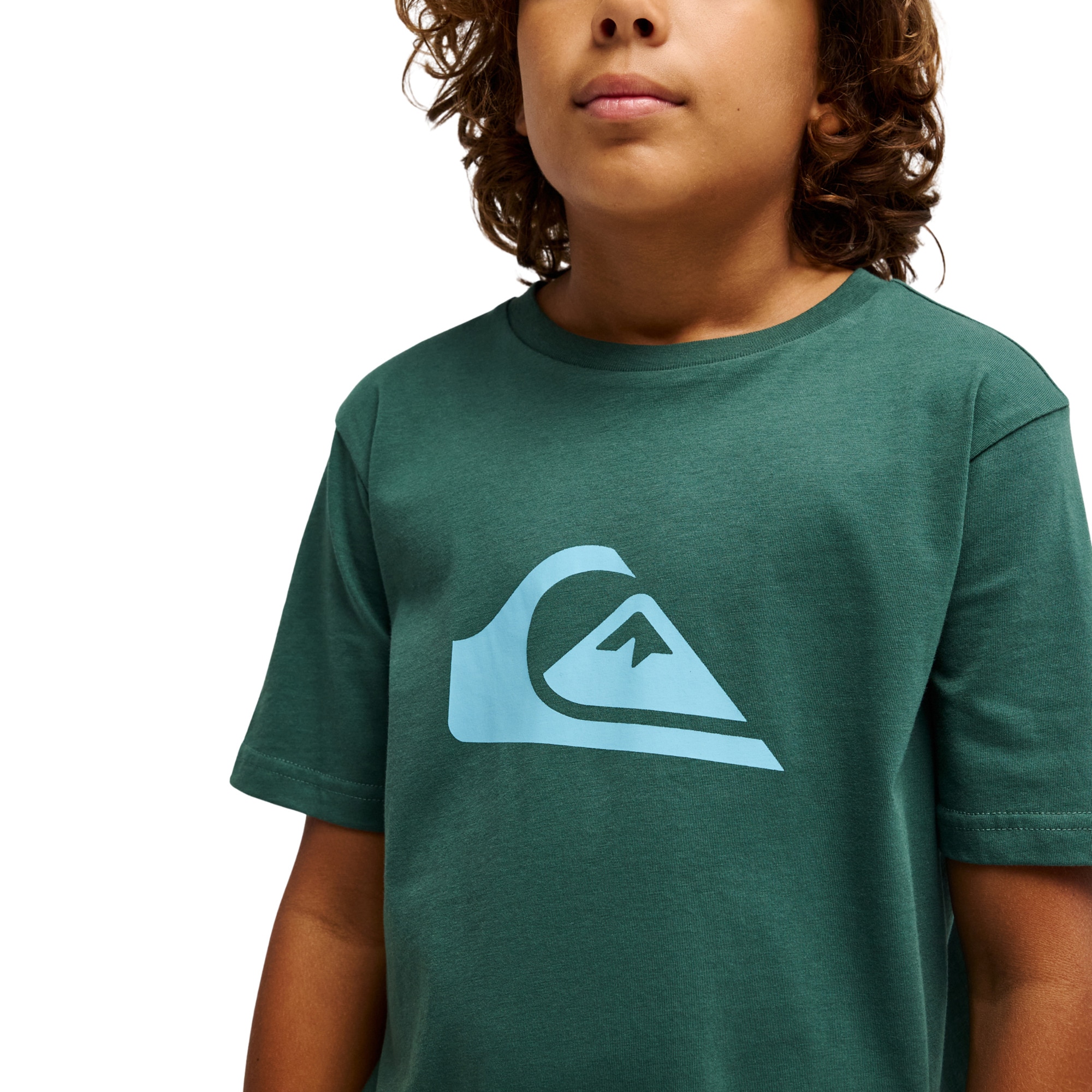 Camiseta de niños Ev Comp Logo Quiksilver - Verde Verde-4