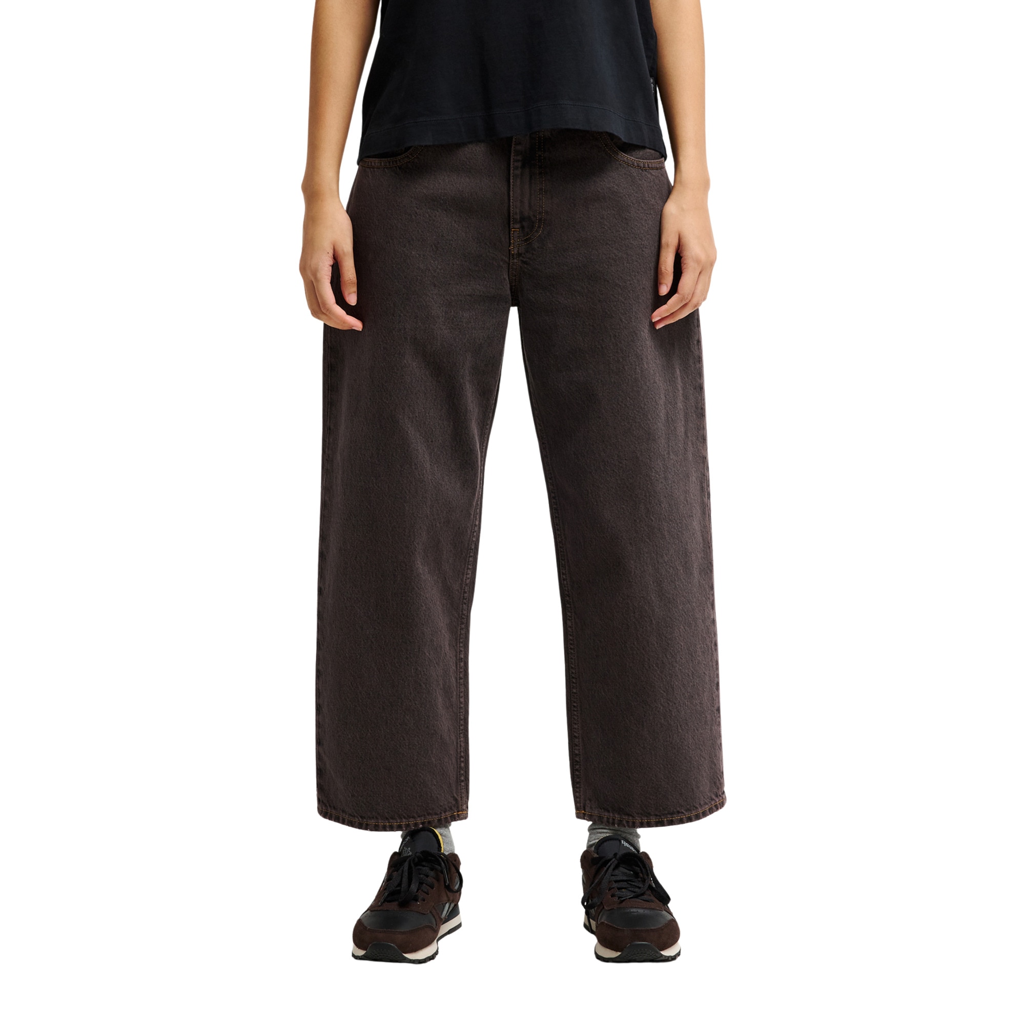 Imagen 0 de Vaquero de corte ancho de mujer QSW Wide Crop Denim Quiksilver Azul