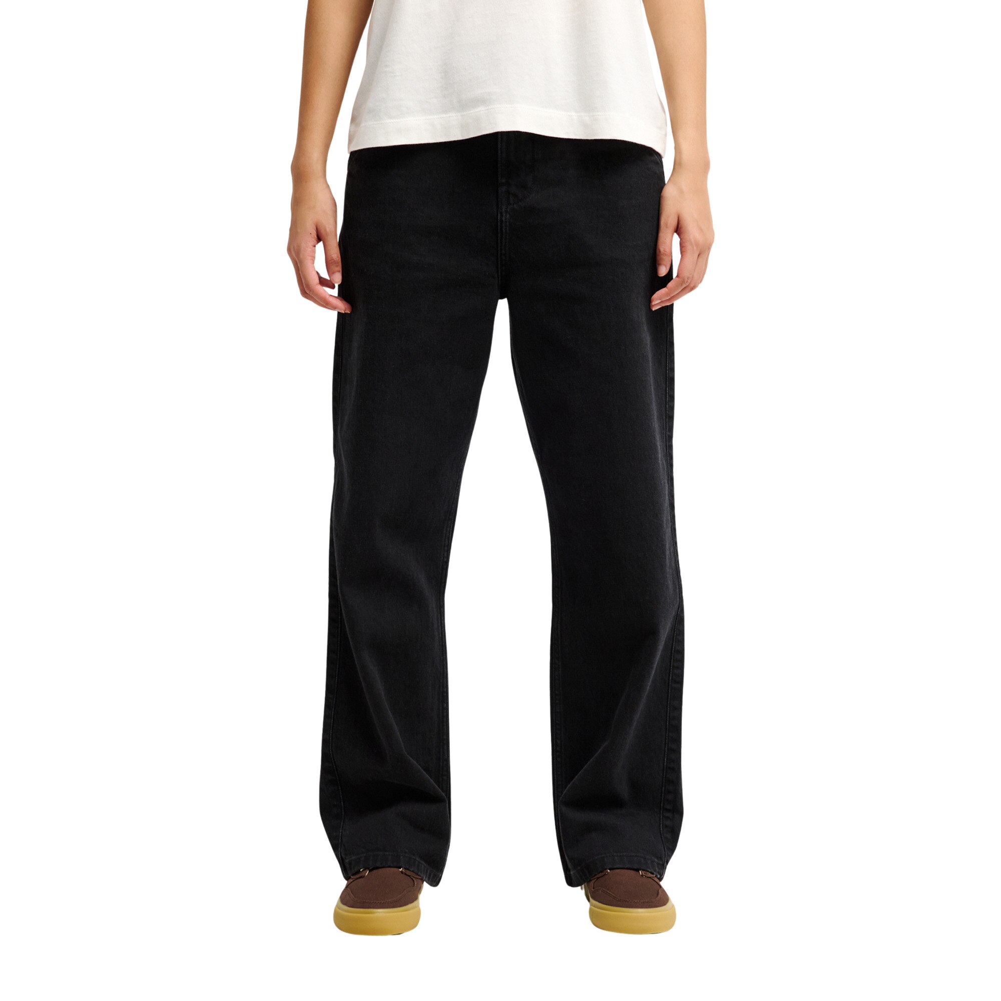 Vaquero de corte normal de mujer QSW Regular Denim Quiksilver - Negro Negro-1