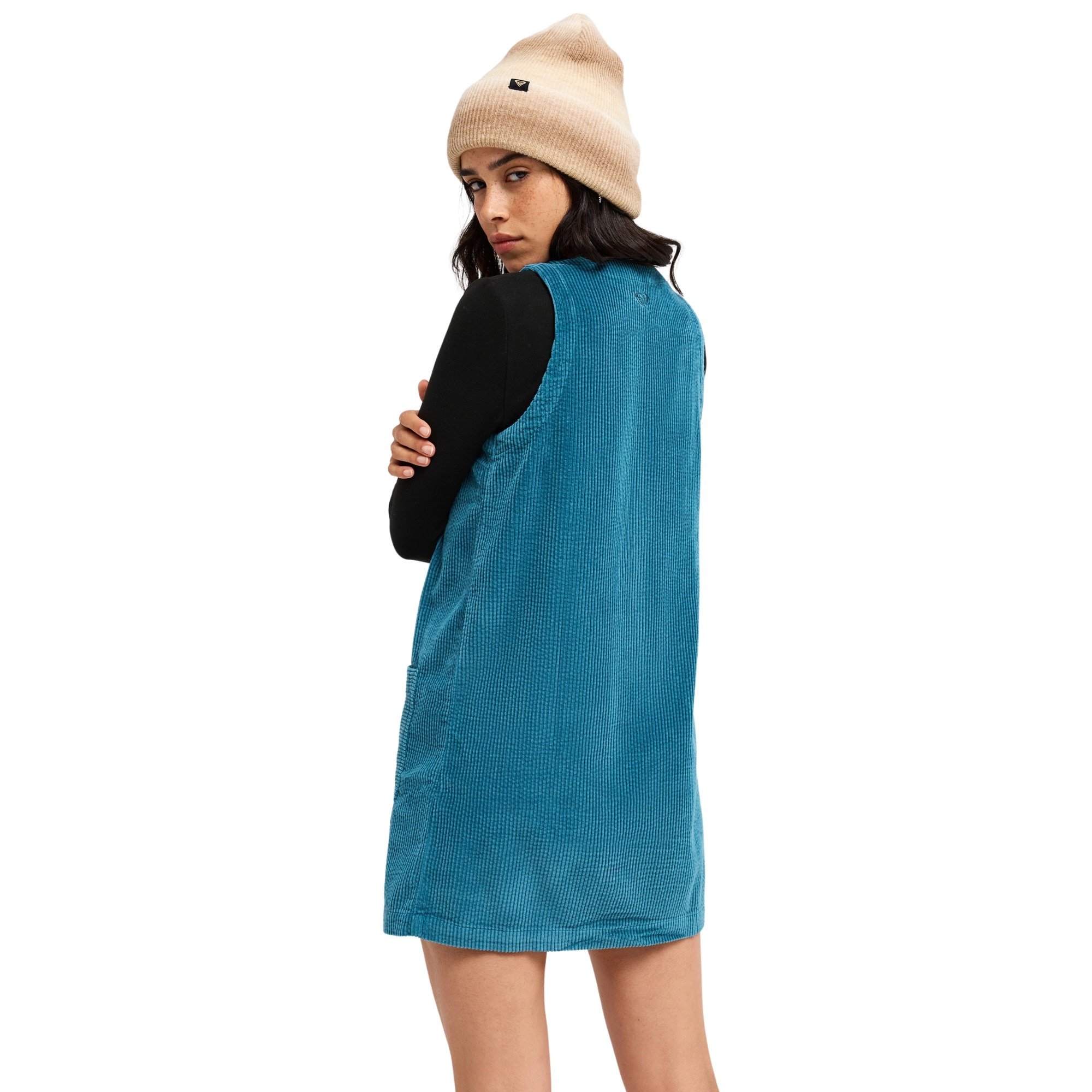 Imagen 2 de Minivestido sin mangas con cuello en V de mujer Wild Tide Roxy - Azul Azul