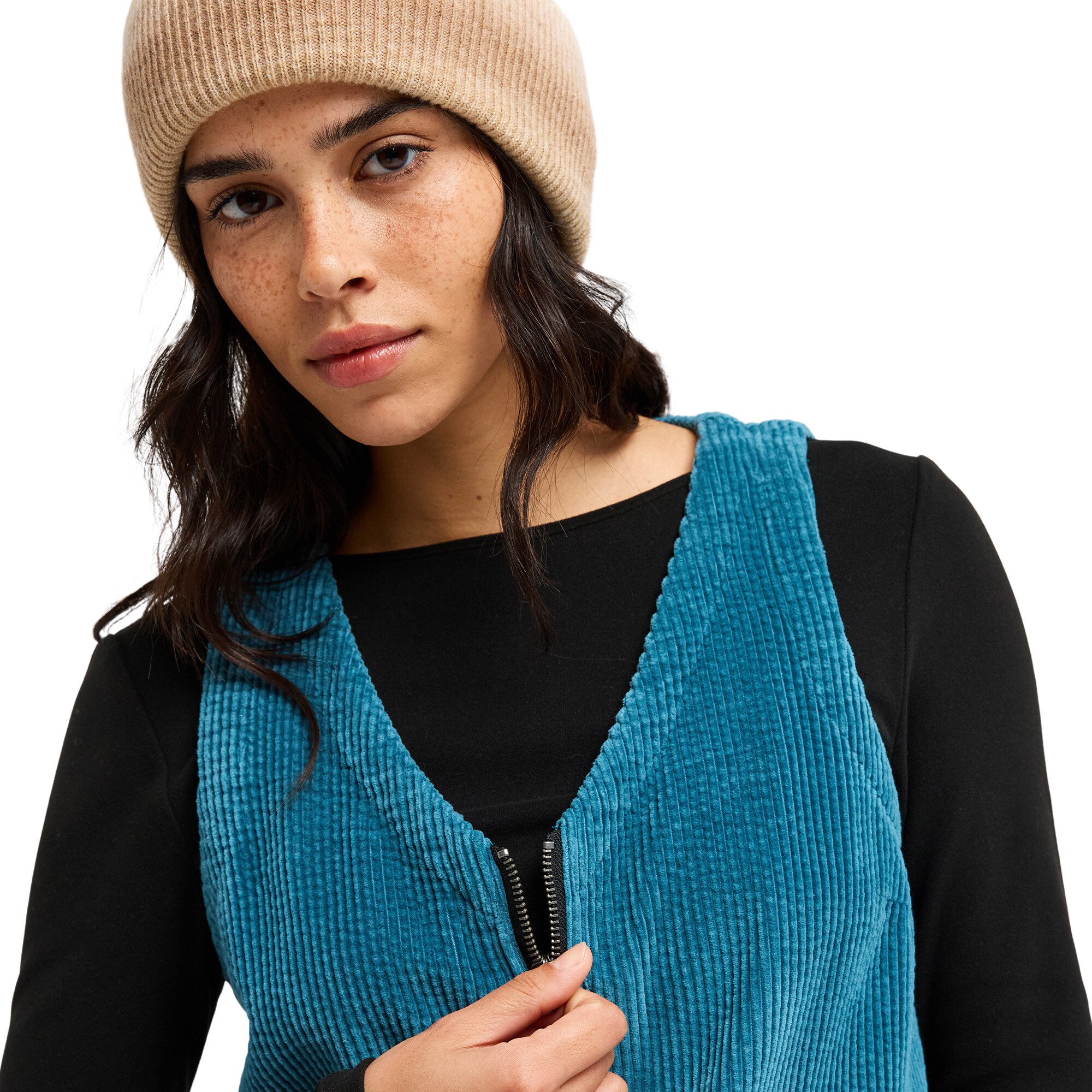 Imagen 4 de Minivestido sin mangas con cuello en V de mujer Wild Tide Roxy - Azul Azul