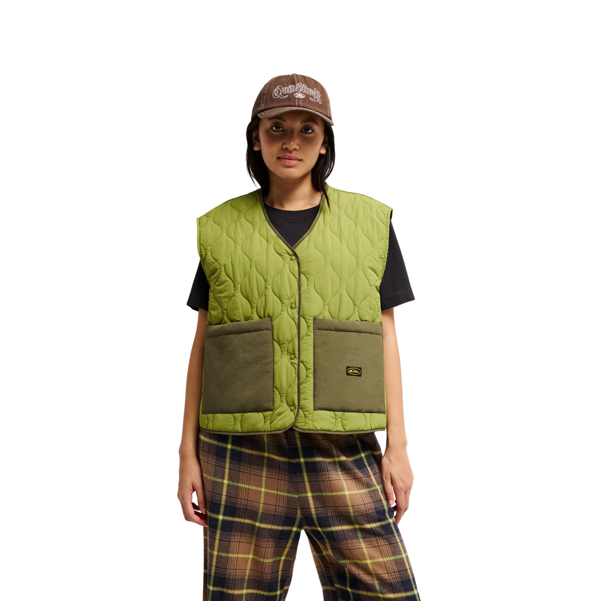Imagen 0 de Chaleco acolchado de mujer Kalong Quiksilver Verde