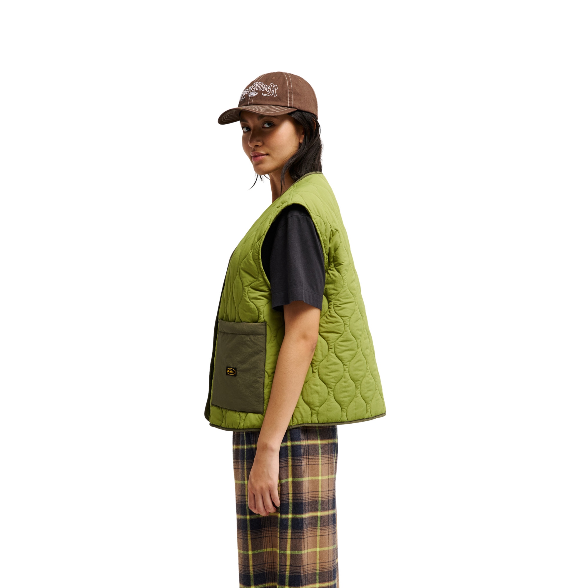 Chaleco acolchado de mujer Kalong Quiksilver - Verde Verde-2