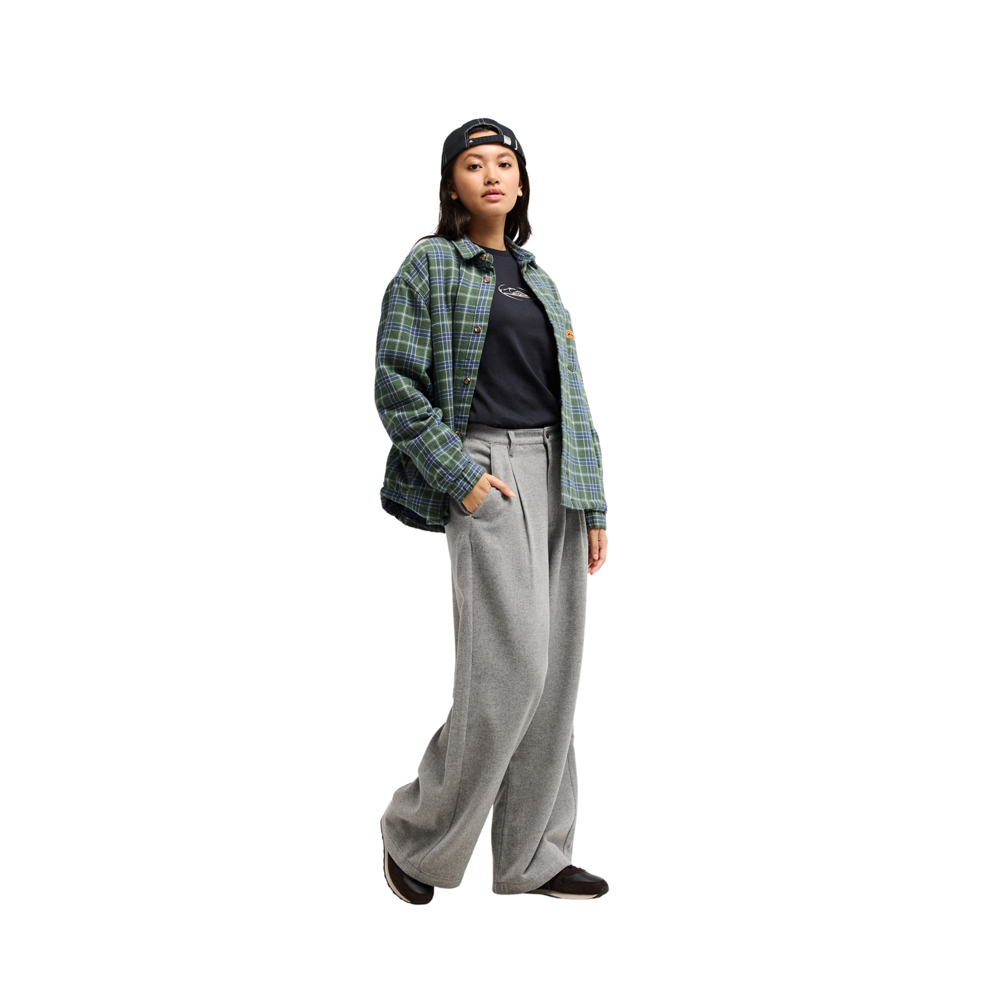 Pantalón de mujer Wool Quiksilver - Gris Gris-5