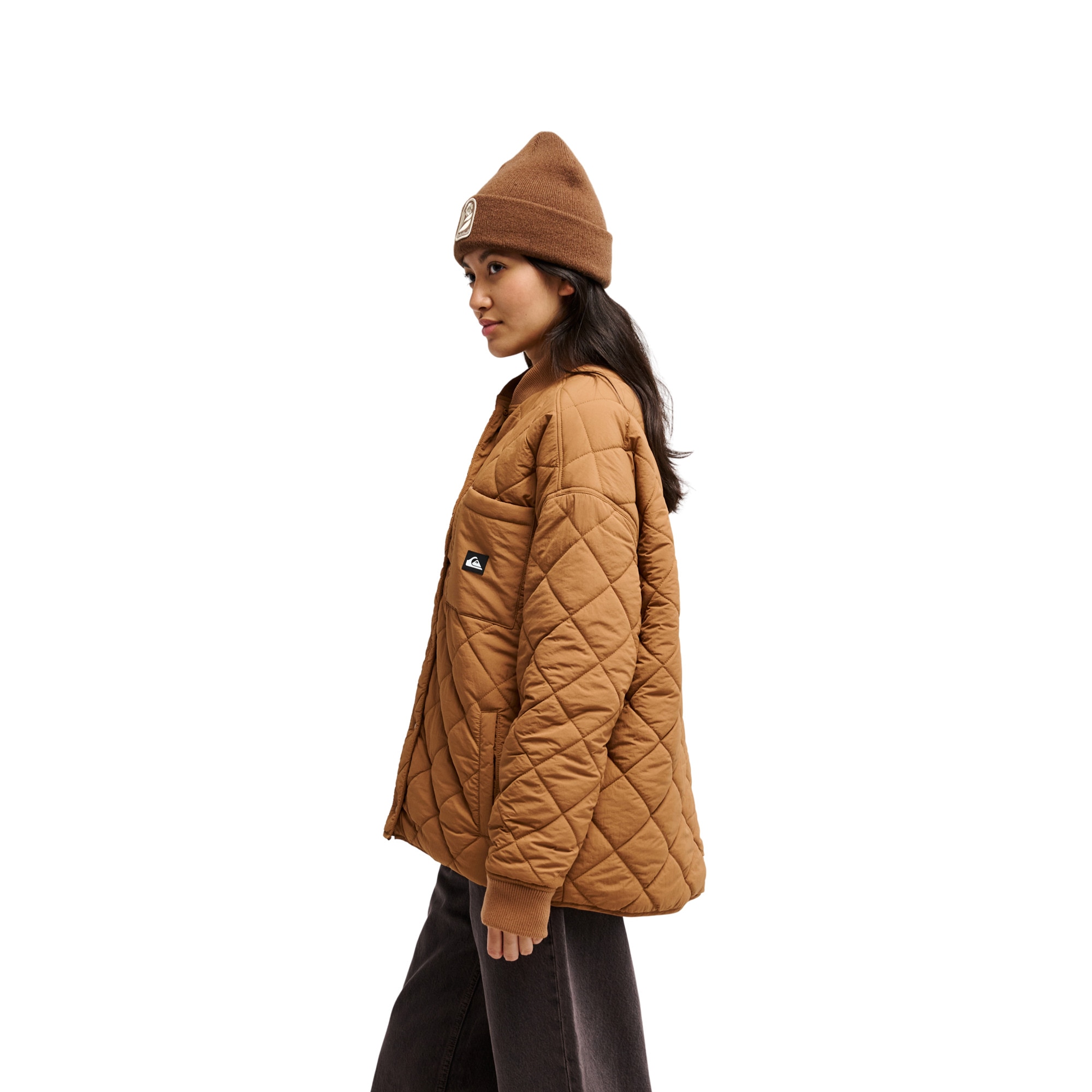 Imagen 3 de Chaqueta de mujer Shining Quilted Quiksilver - Marrón Marrón