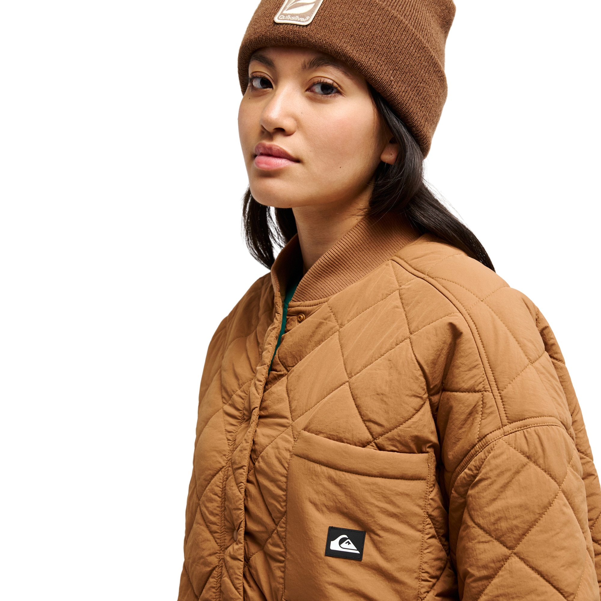 Imagen 4 de Chaqueta de mujer Shining Quilted Quiksilver - Marrón Marrón