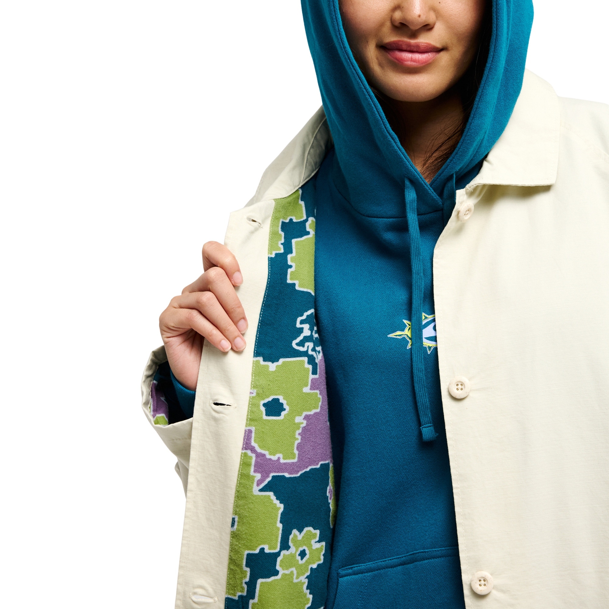 Chaqueta de mujer Manhattan Trench Quiksilver - Marrón Marrón-5