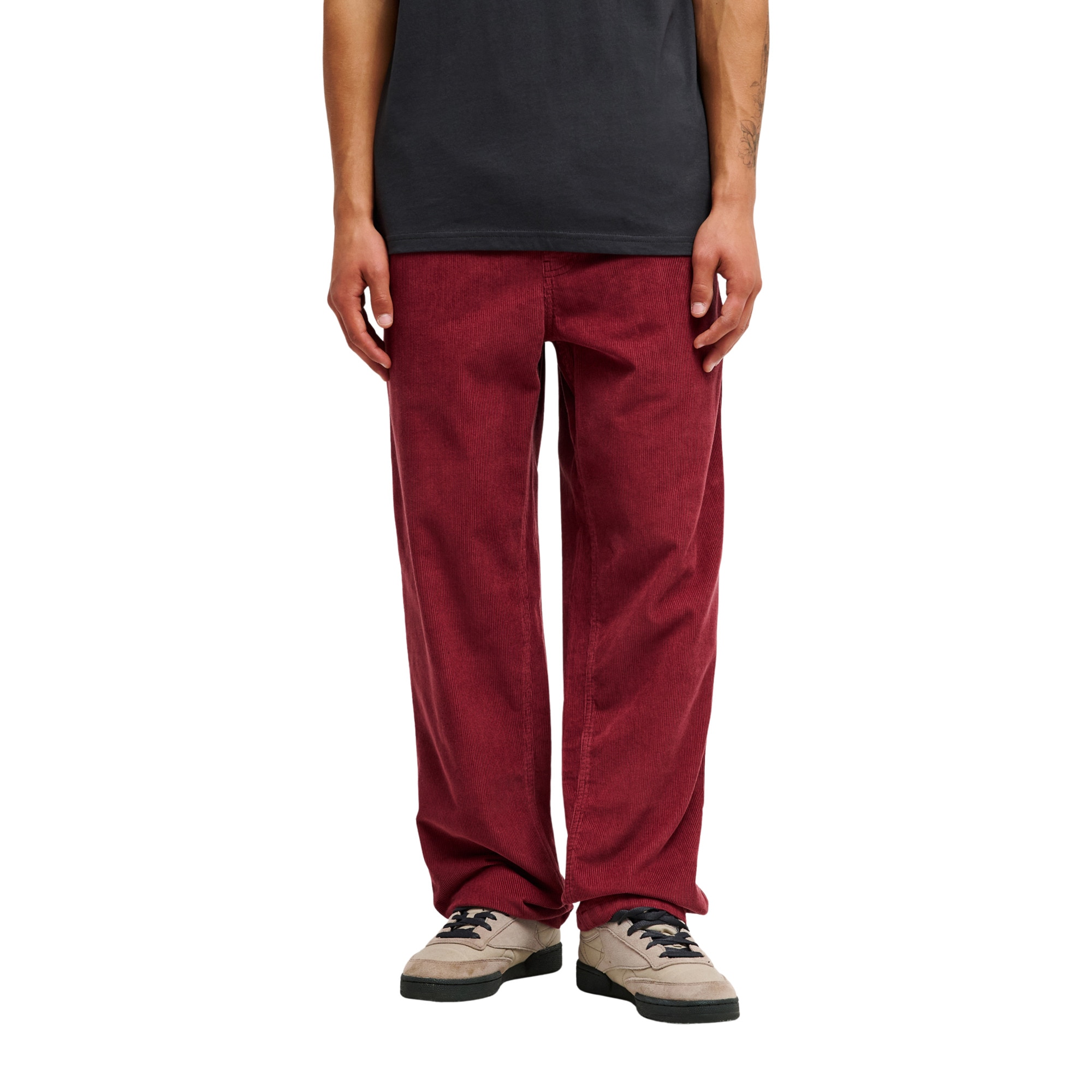 Pantalón de hombre Taxer Regular Cord Quiksilver - Rojo cereza Rojo cereza-1