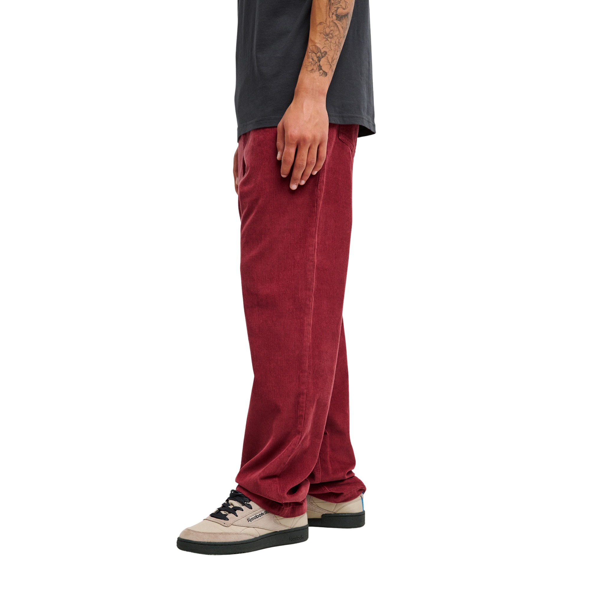 Pantalón de hombre Taxer Regular Cord Quiksilver - Rojo cereza Rojo cereza-3