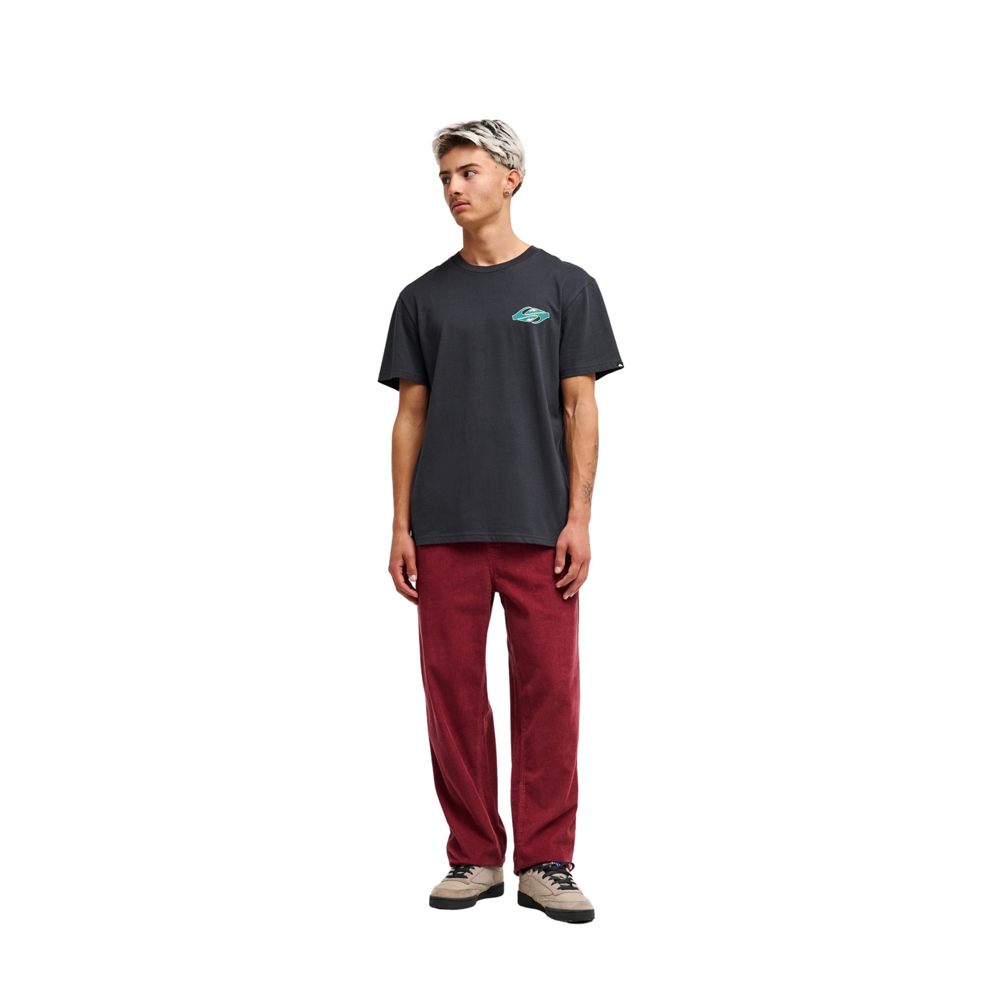 Pantalón de hombre Taxer Regular Cord Quiksilver - Rojo cereza Rojo cereza-5