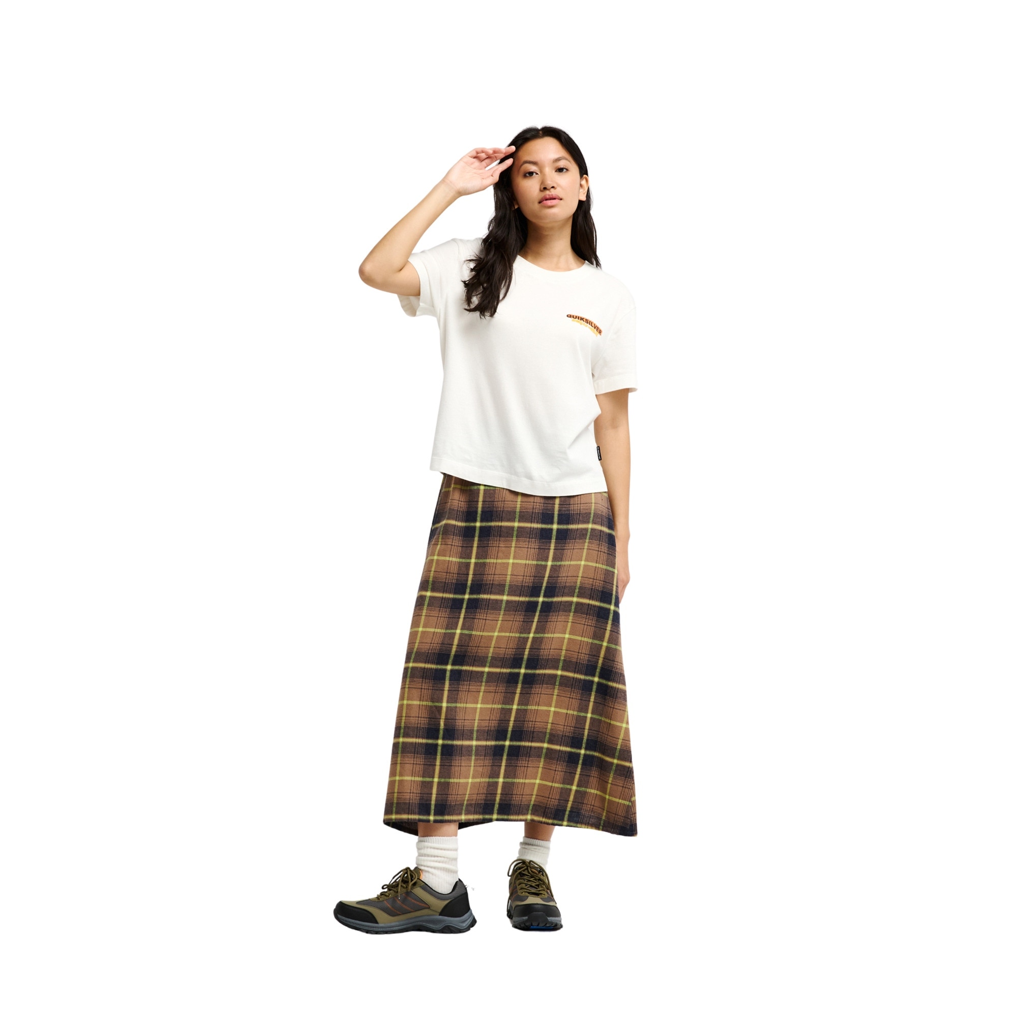 Imagen 5 de Falda larga de mujer Lomond Skirt Quiksilver - Marrón Marrón