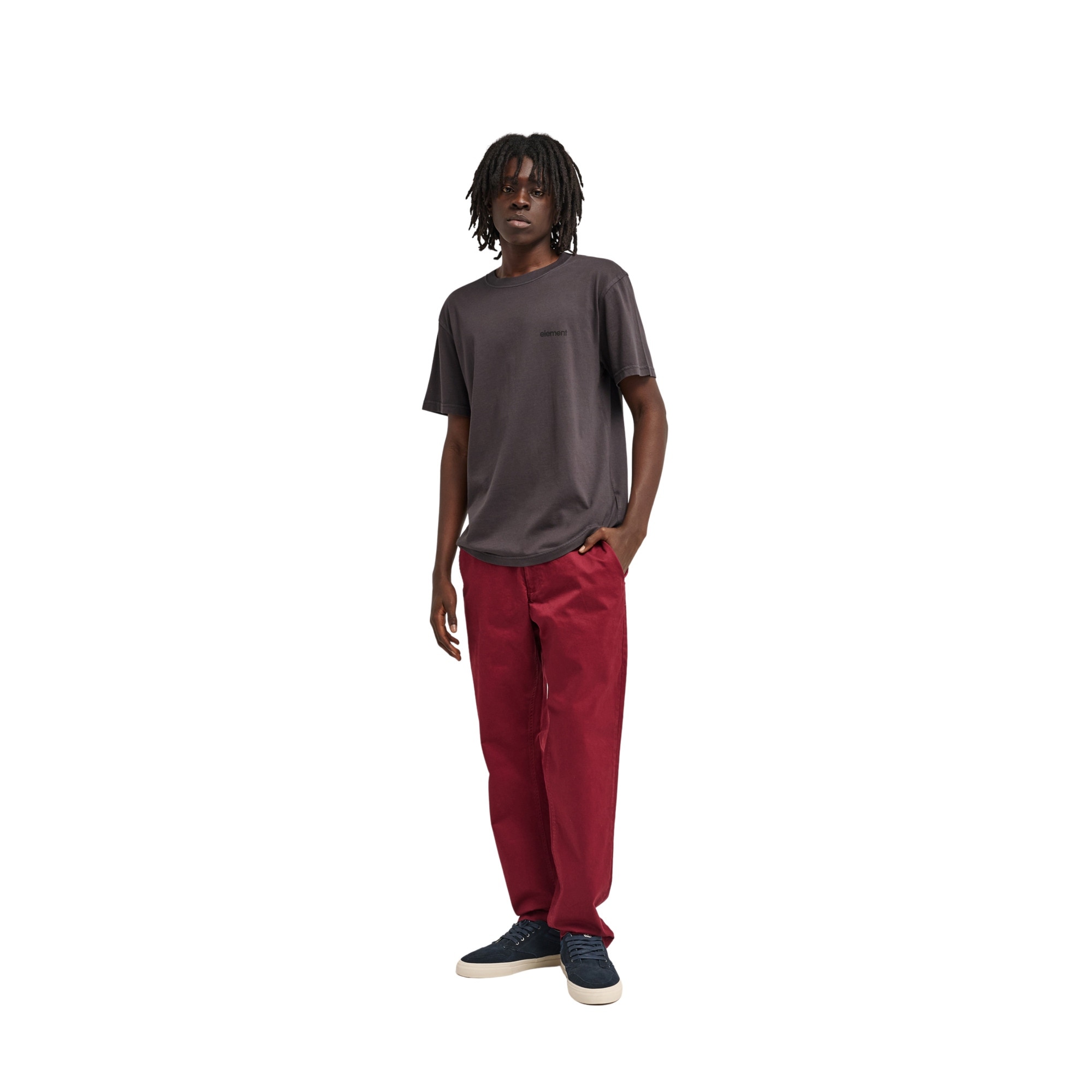 Pantalón de hombre Regular Twill Element - Rojo Rojo-5