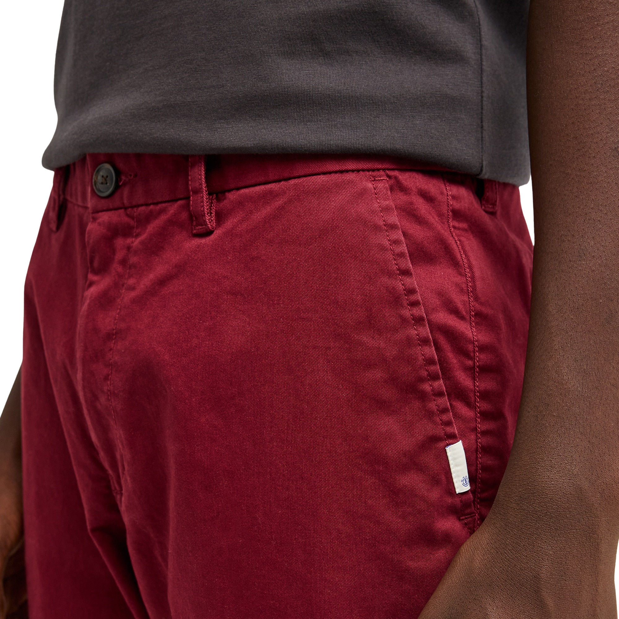 Pantalón de hombre Regular Twill Element - Rojo Rojo-6
