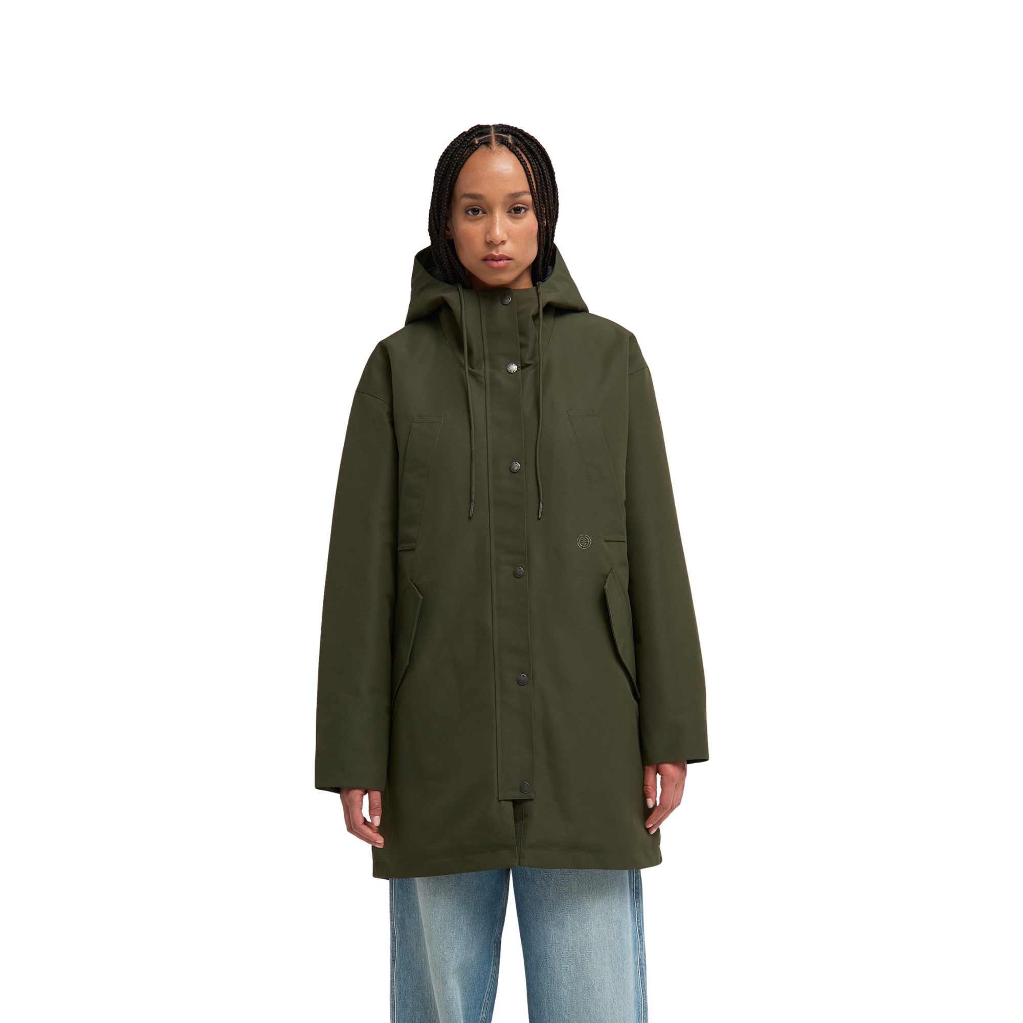 Imagen 1 de Parka tipo cola de pez de mujer Fishtail Parka W Element Verde