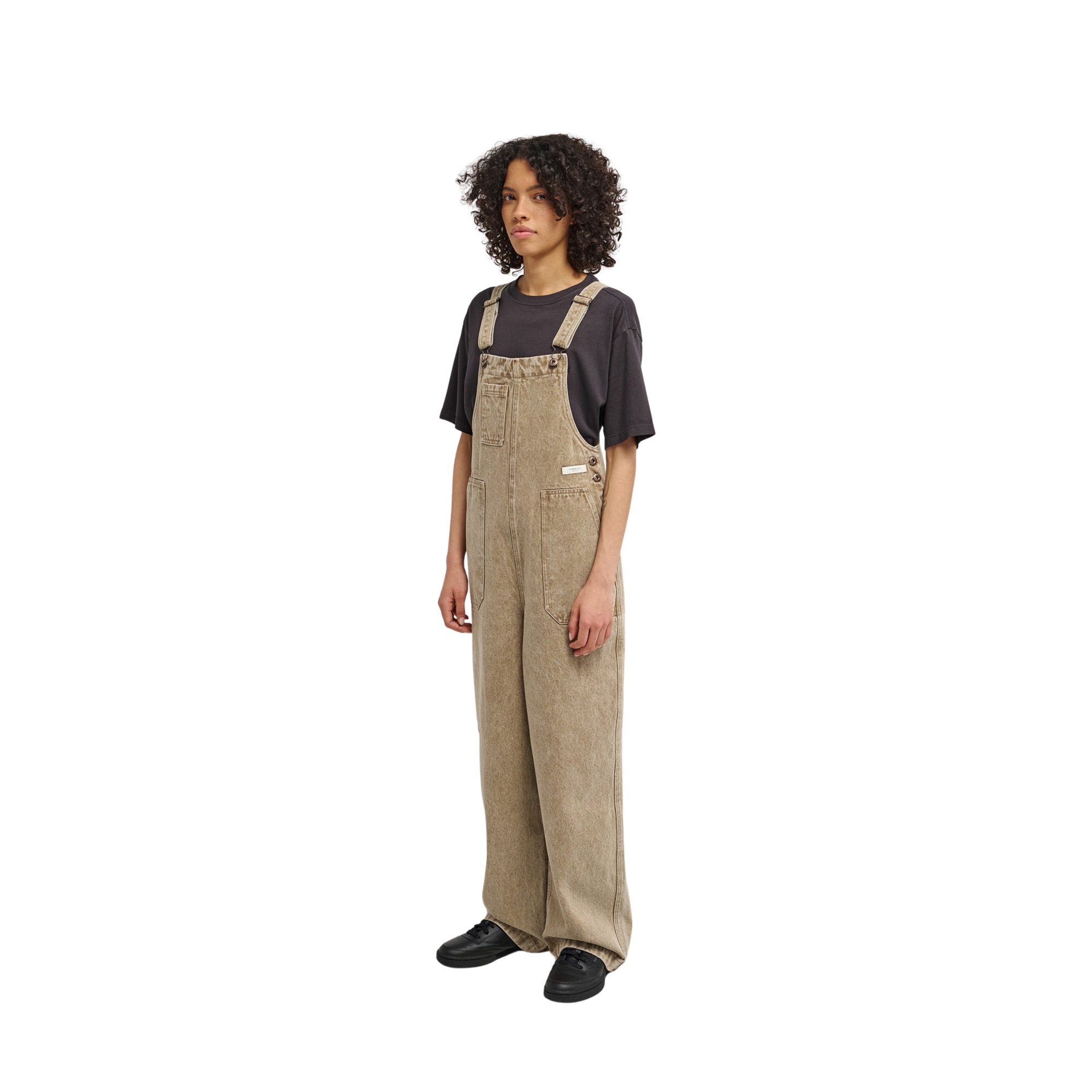 Imagen 0 de Pantalón de peto vaquero de mujer 70 Dungaree Color Denim Element Marrón