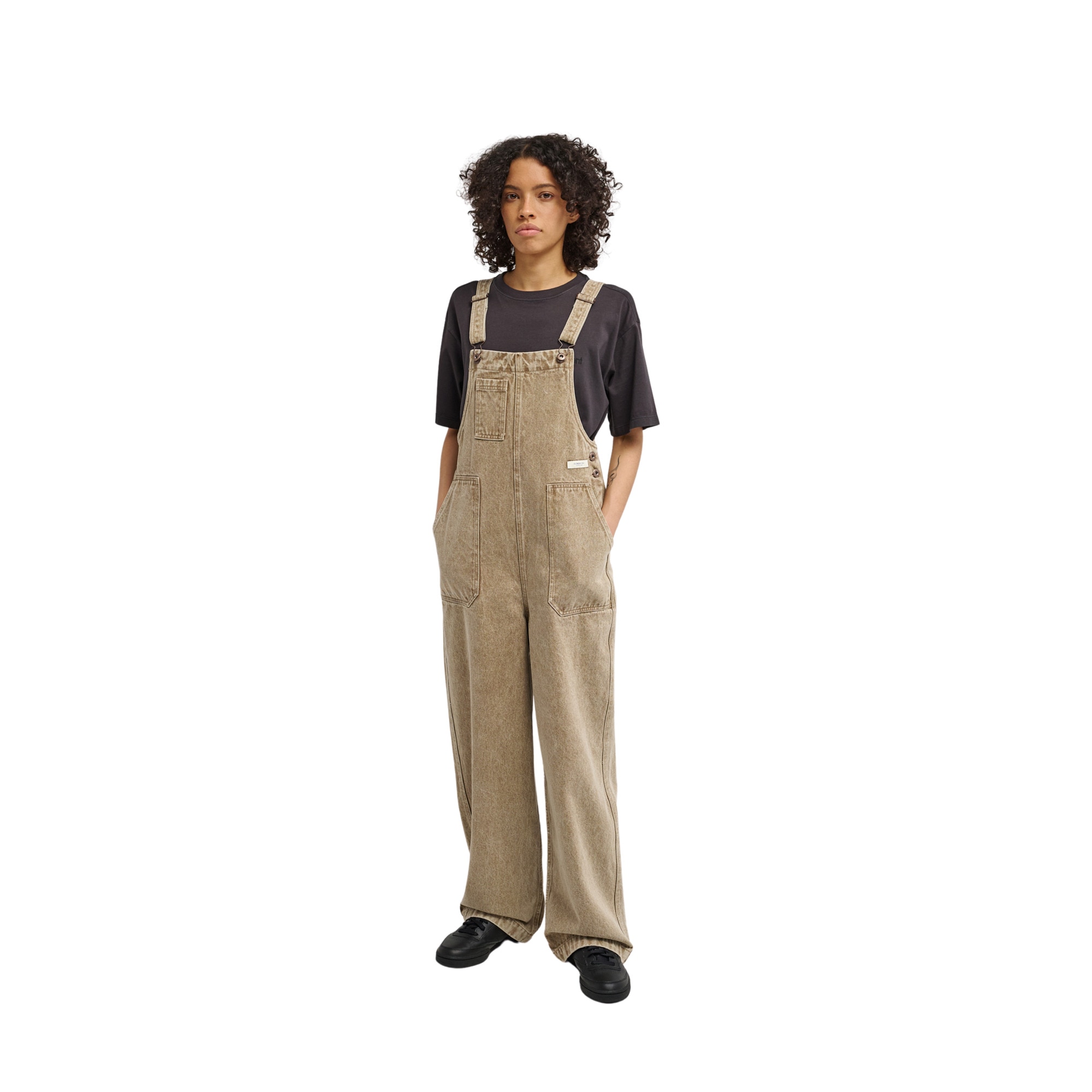 Pantalón de peto vaquero de mujer 70 Dungaree Color Denim Element - Marrón Marrón-5
