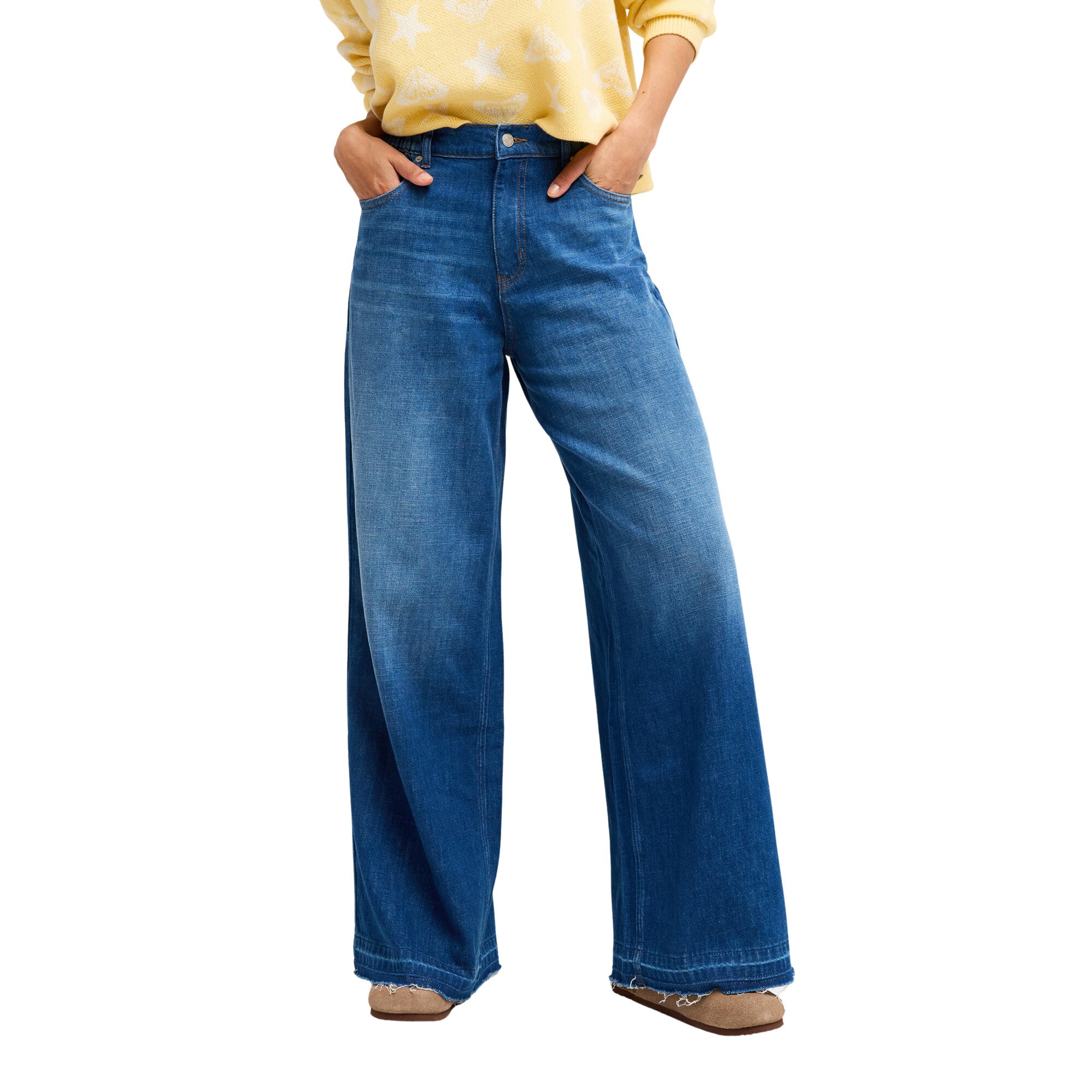 Imagen 0 de Vaqueros holgados de mujer Coast Kiss Roxy Azul