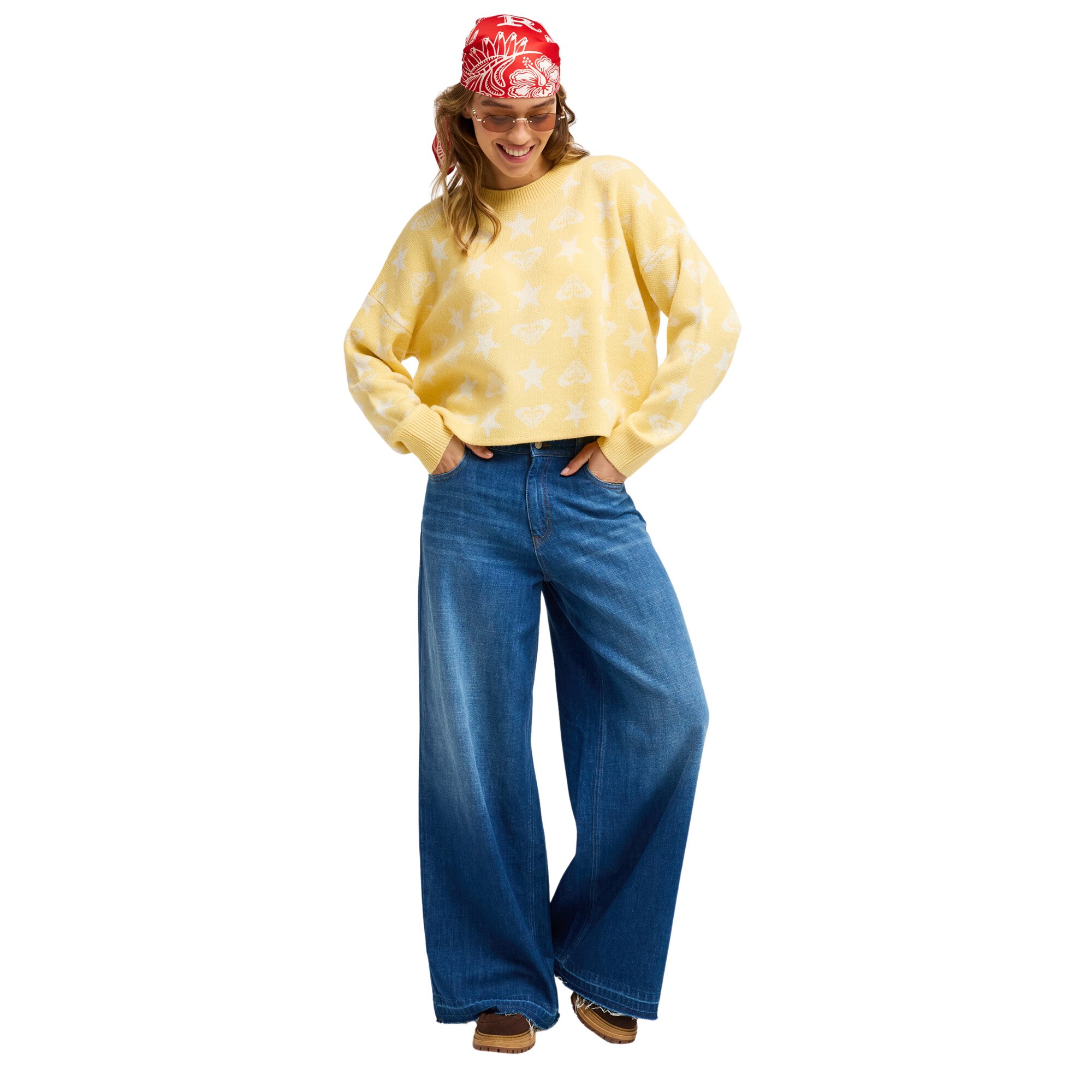Vaqueros holgados de mujer Coast Kiss Roxy - Azul Azul-5