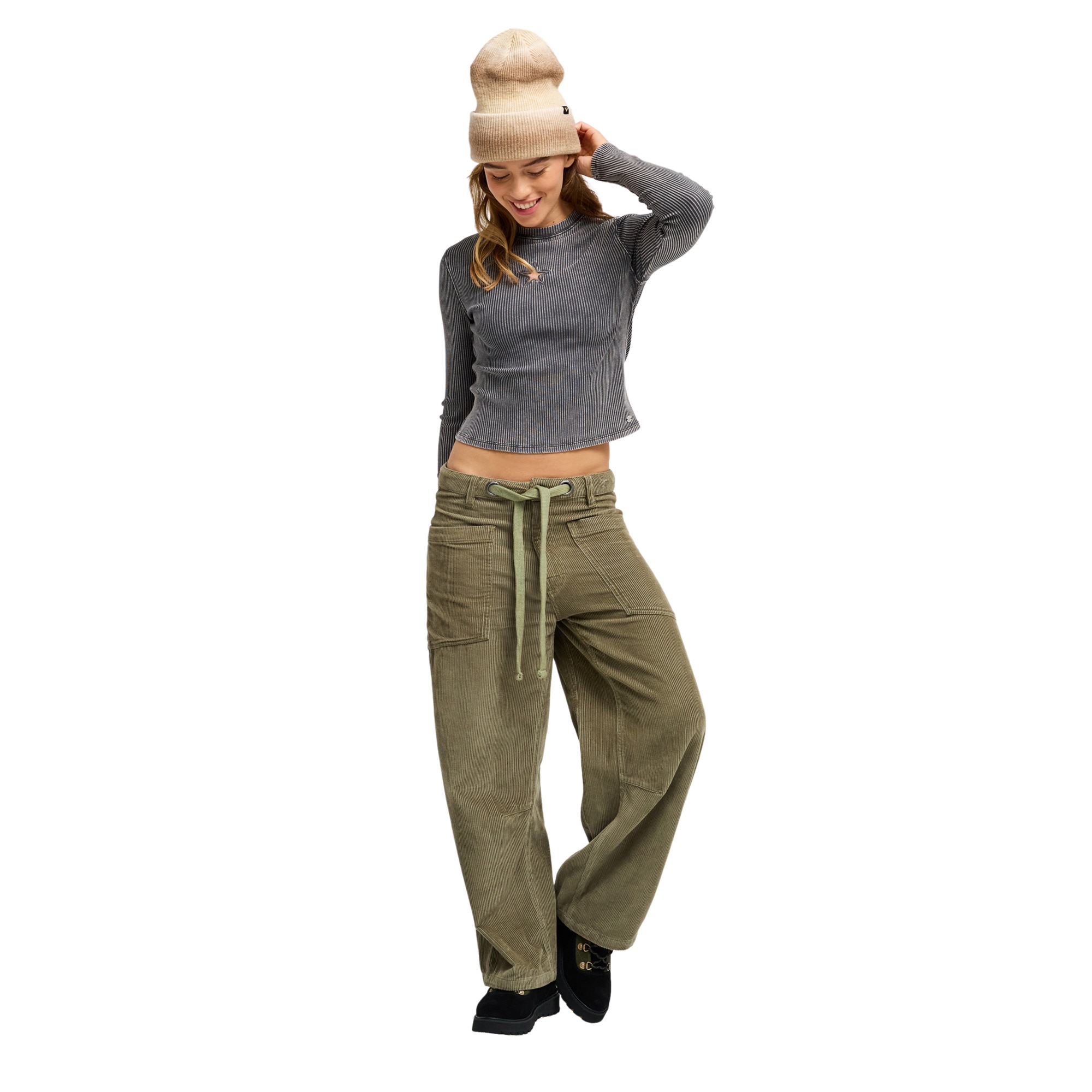 Pantalón de mujer Sky Is High Roxy - Verde Verde-5