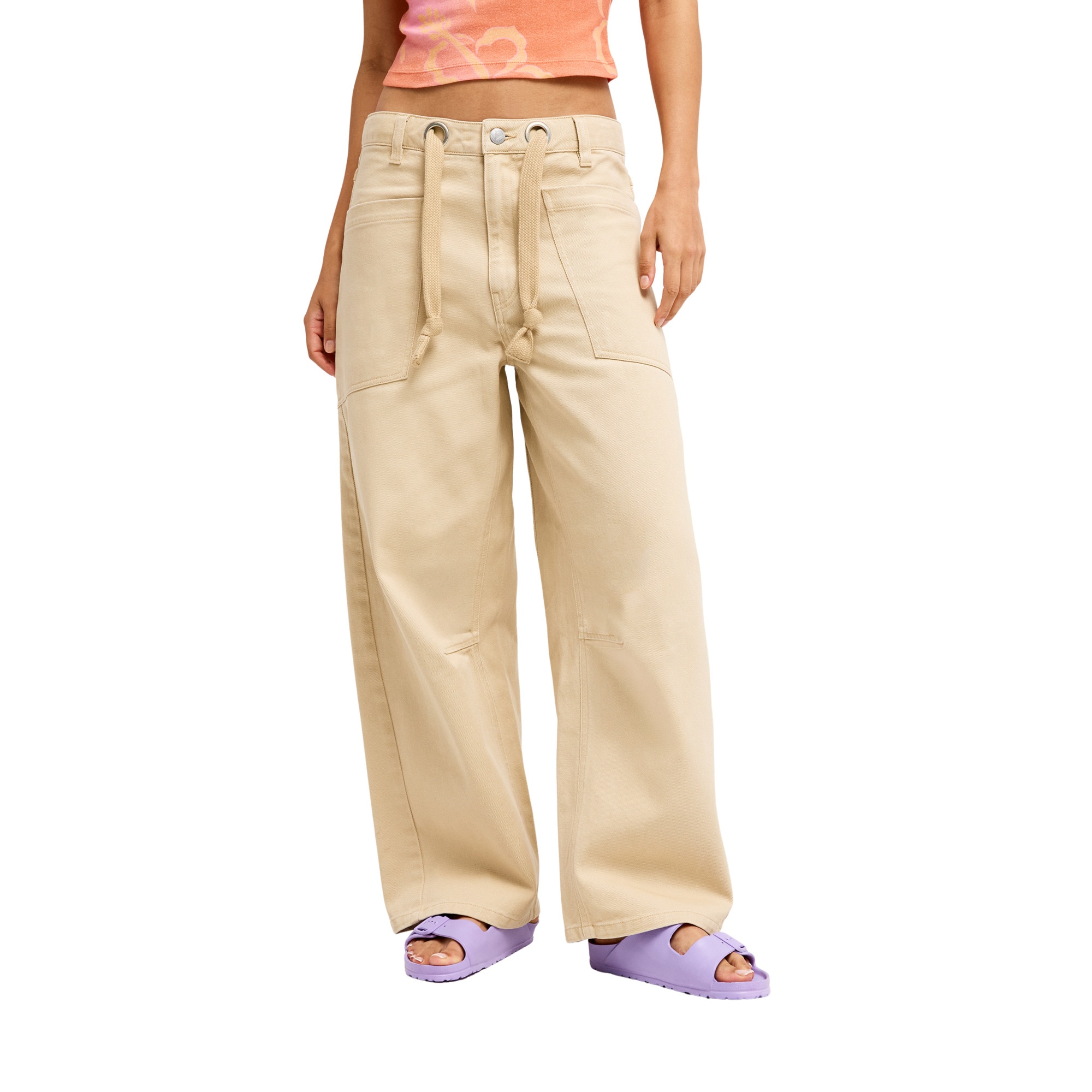 Pantalón de mujer Sky And Sand Roxy - Beige Beige-1