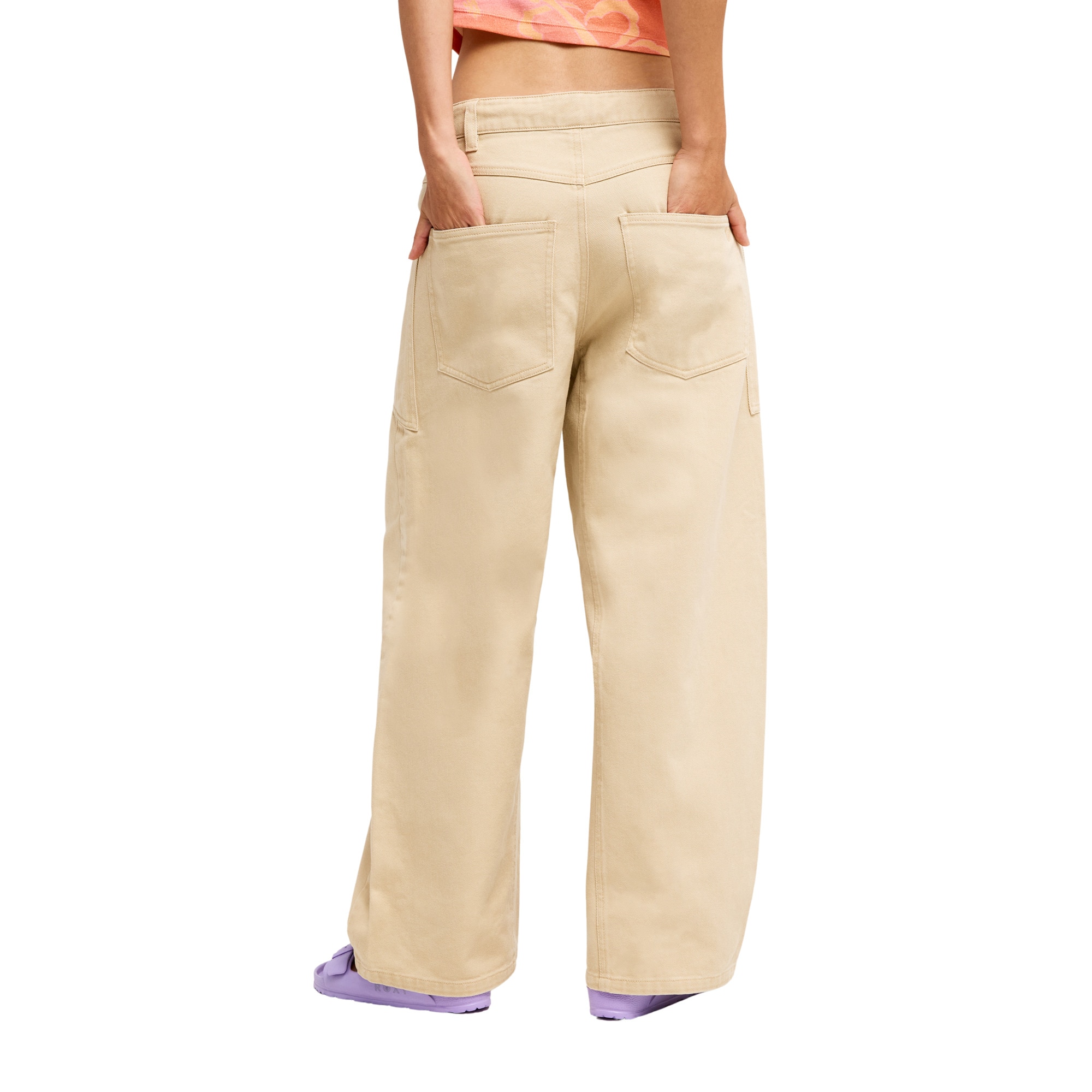 Pantalón de mujer Sky And Sand Roxy - Beige Beige-2