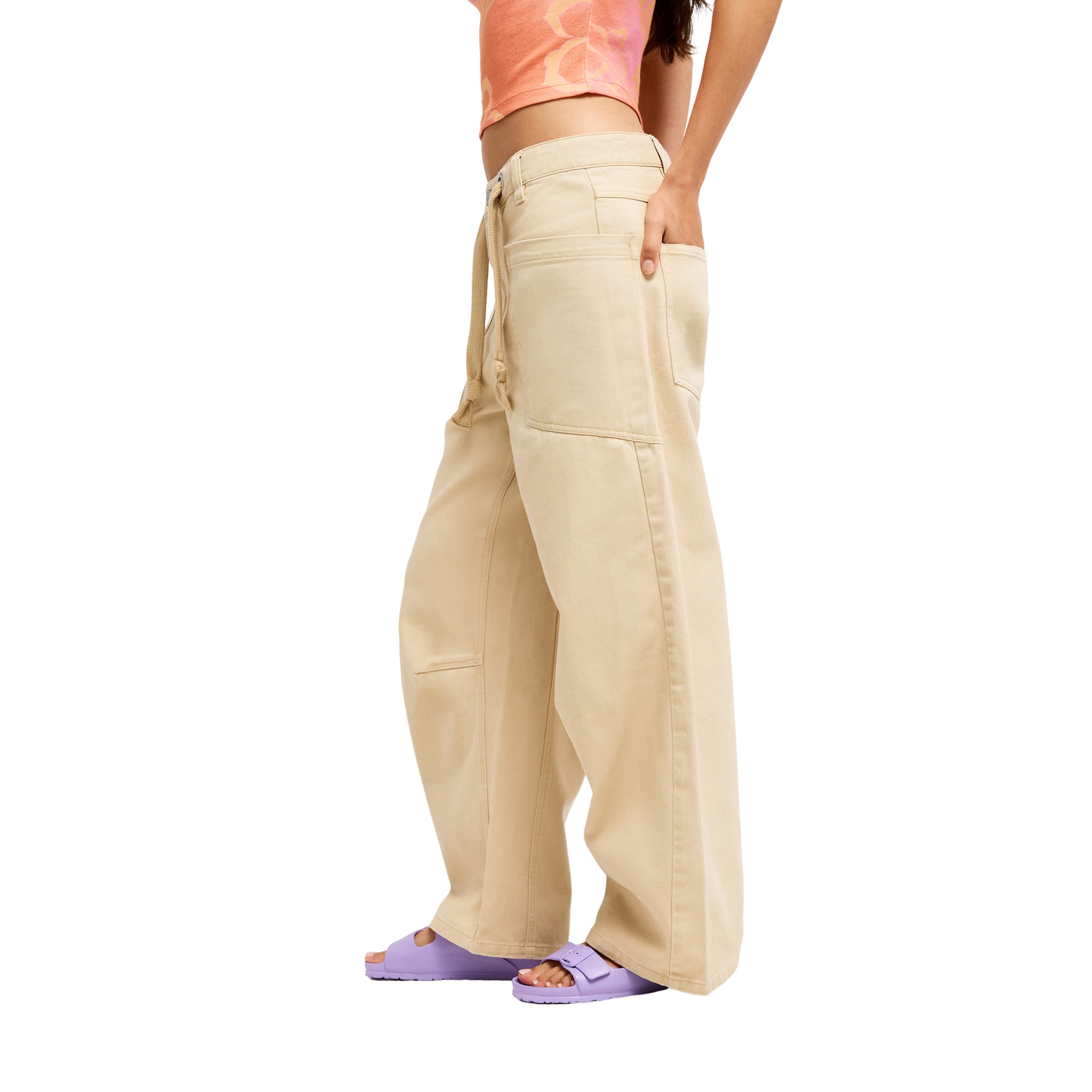 Pantalón de mujer Sky And Sand Roxy - Beige Beige-3