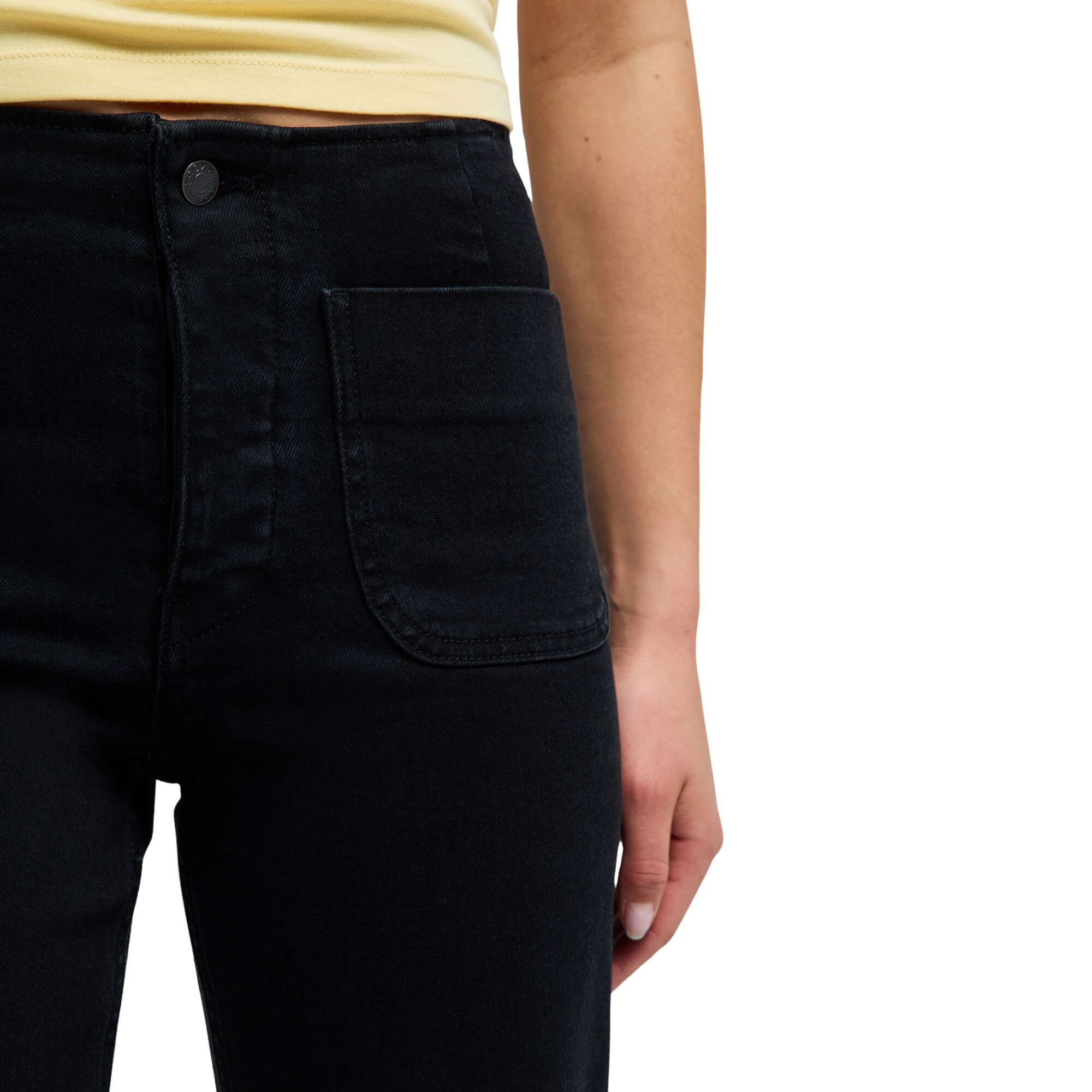 Vaquero ancho en denim de mujer Island Mood Roxy - Azul Azul-4