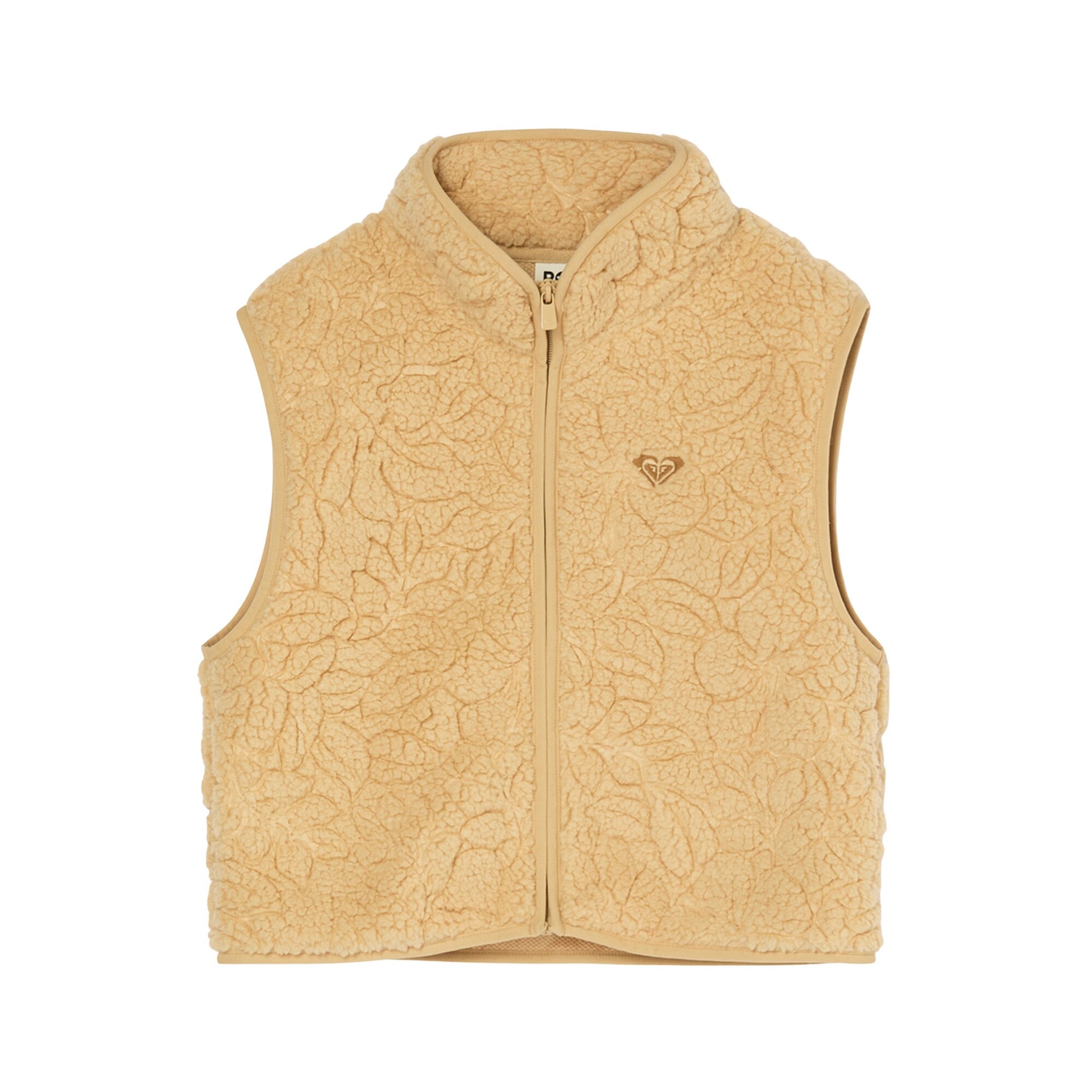 Chaleco de forro polar sherpa de niños Iconic Stars Roxy - Natural Natural-1