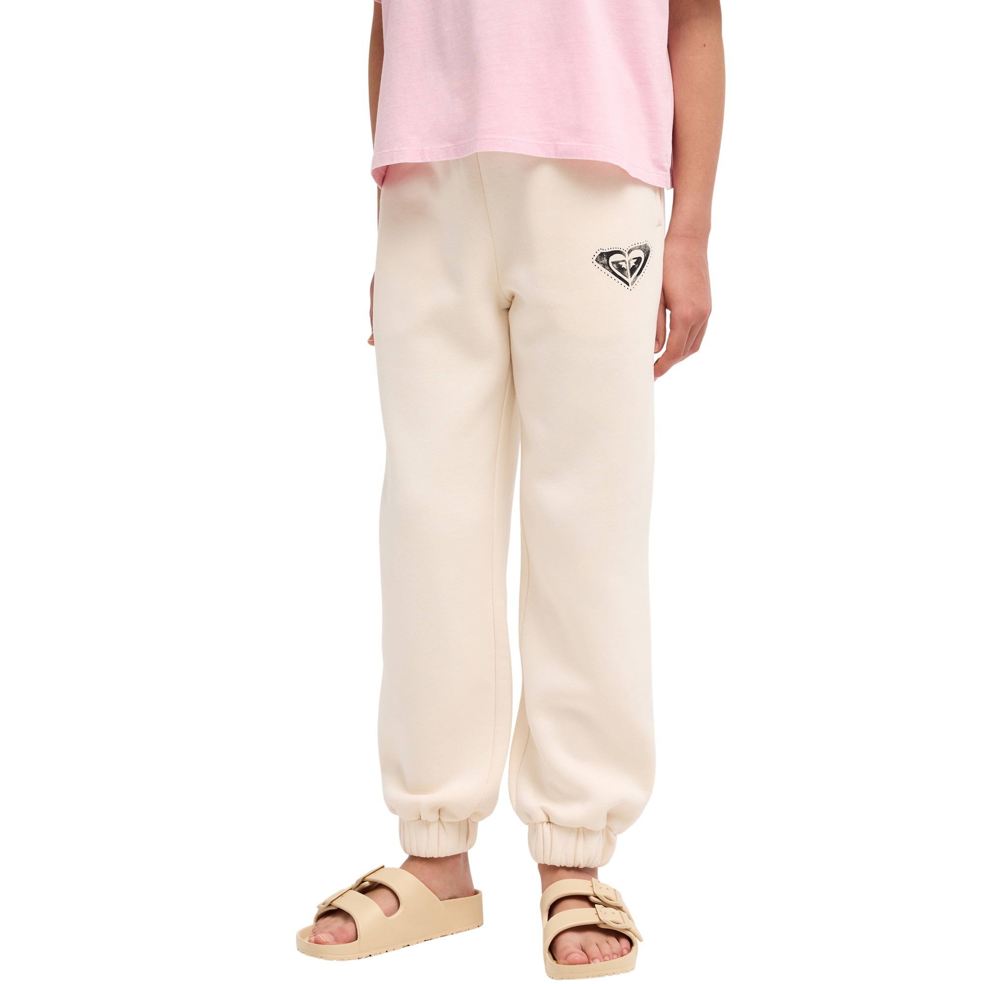 Joggers de corte ancho de niños Surf Feeling Wide Brushed Roxy - Natural Natural-1