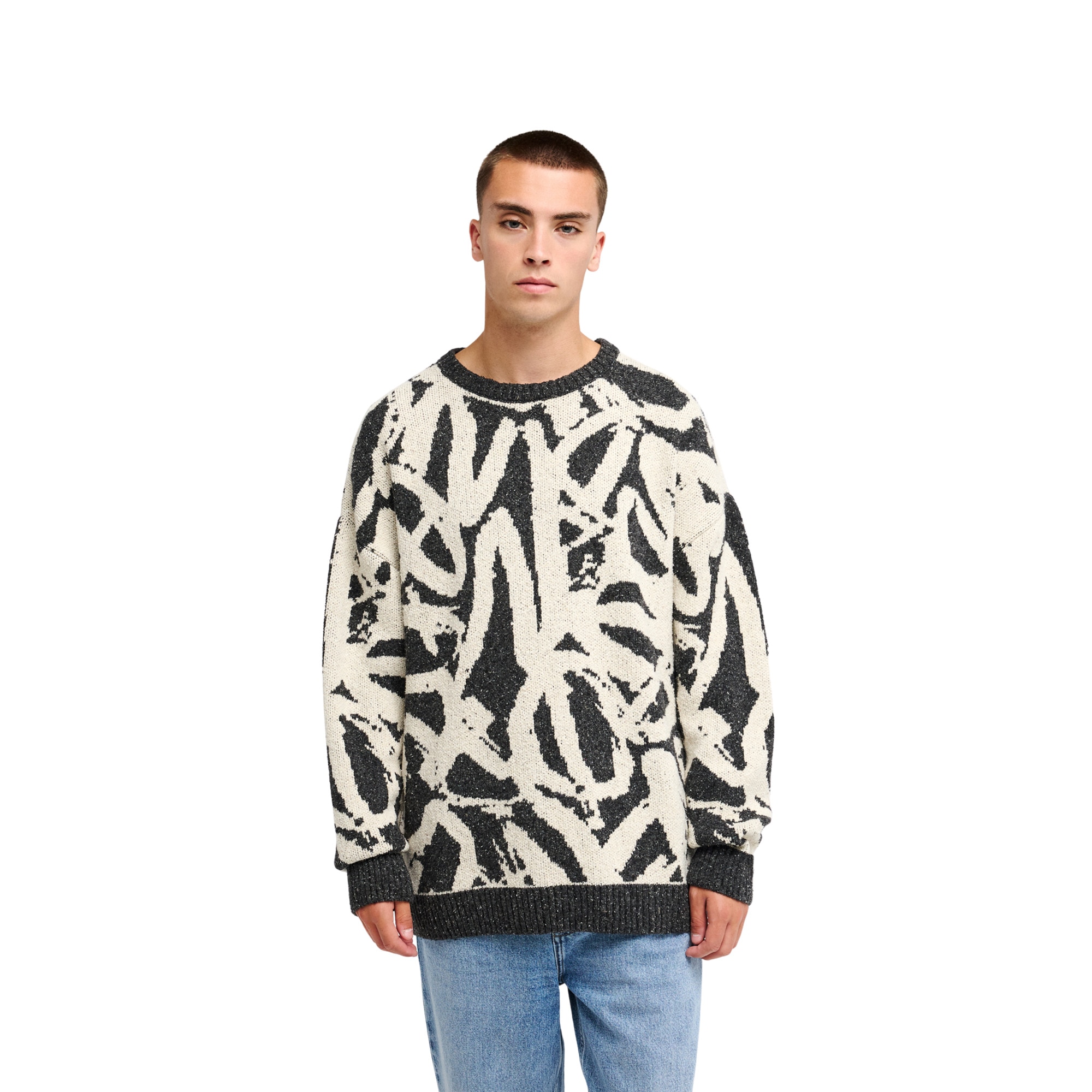 Jersey de hombre Liam Jacquard Quiksilver - Blanco Blanco-1