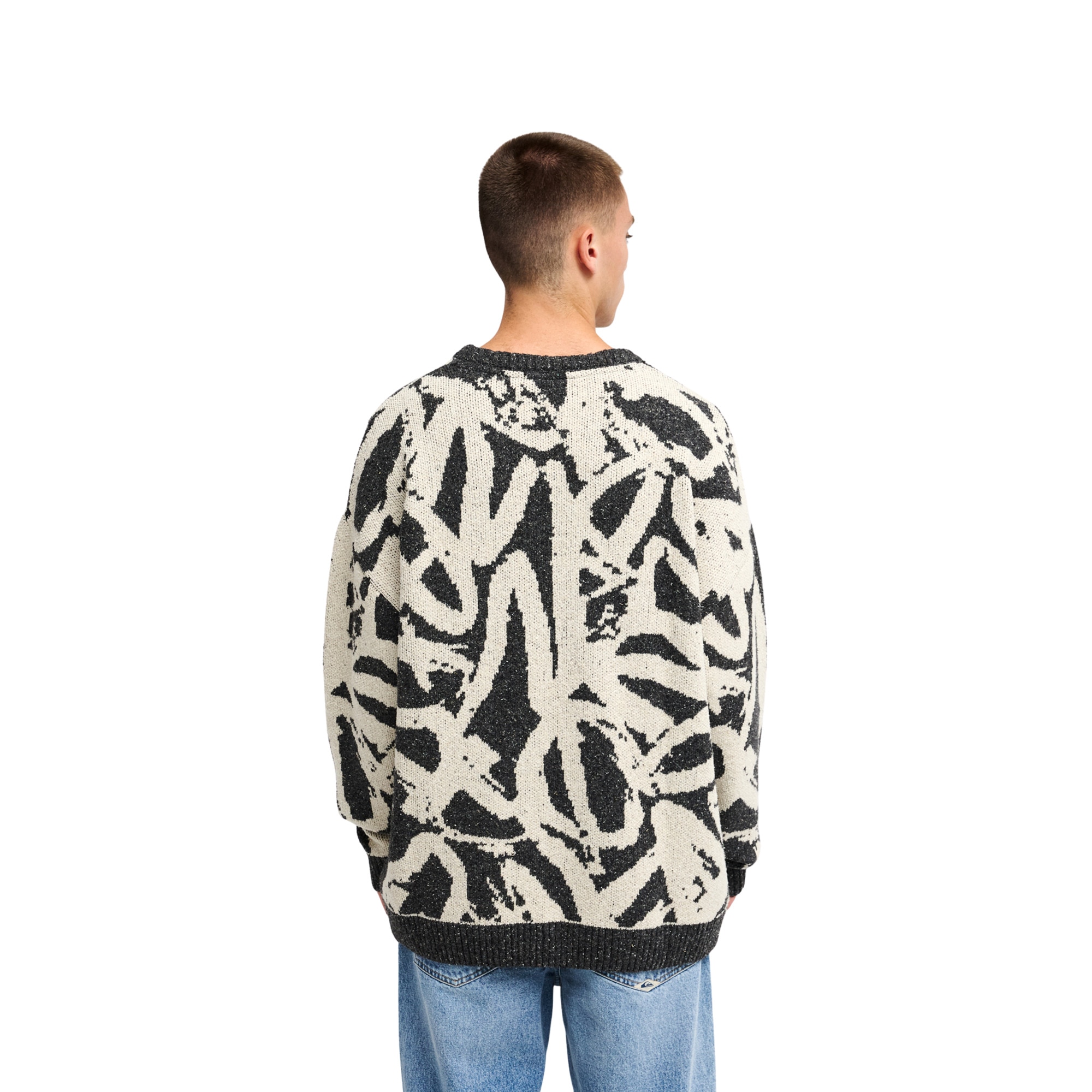 Jersey de hombre Liam Jacquard Quiksilver - Blanco Blanco-2