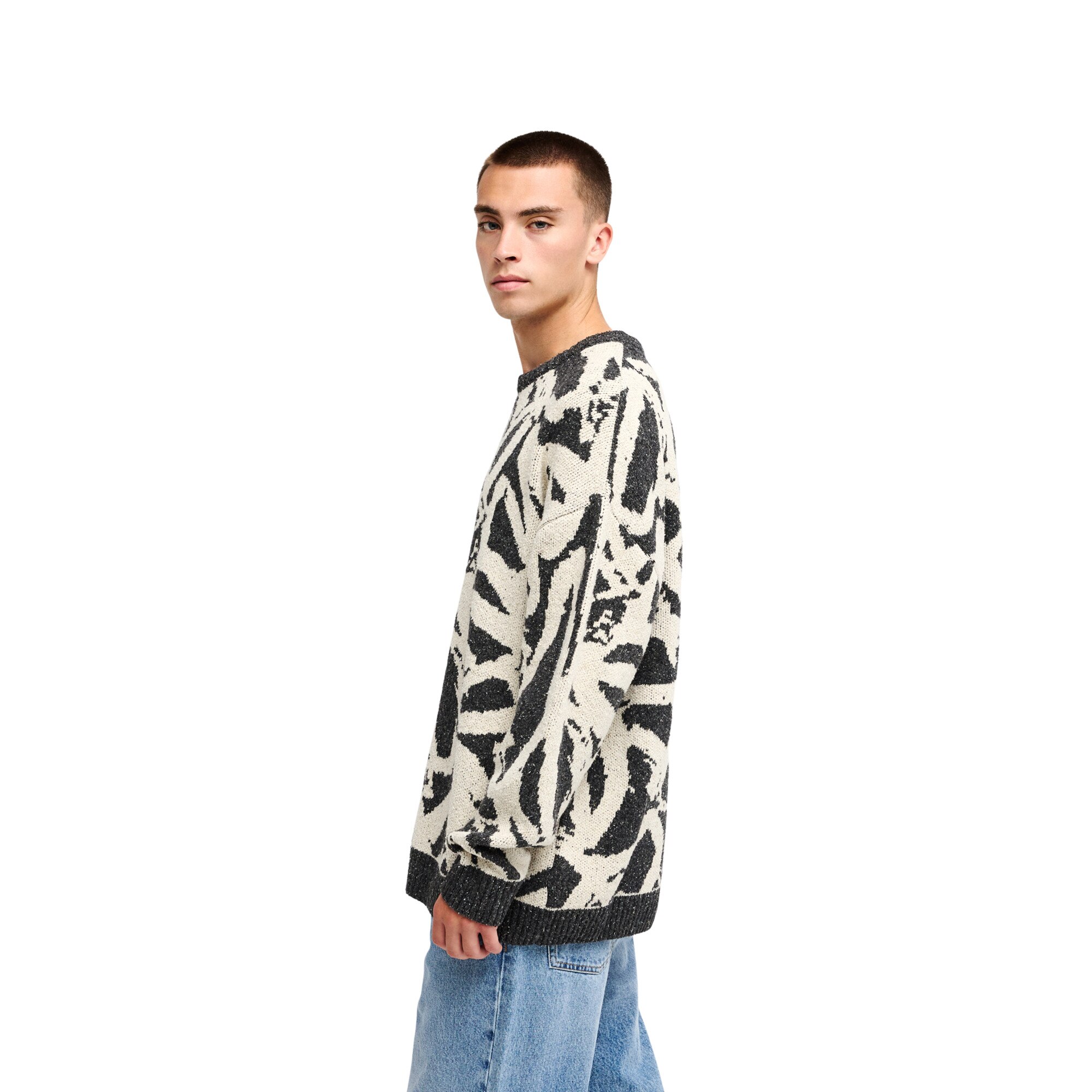 Jersey de hombre Liam Jacquard Quiksilver - Blanco Blanco-3