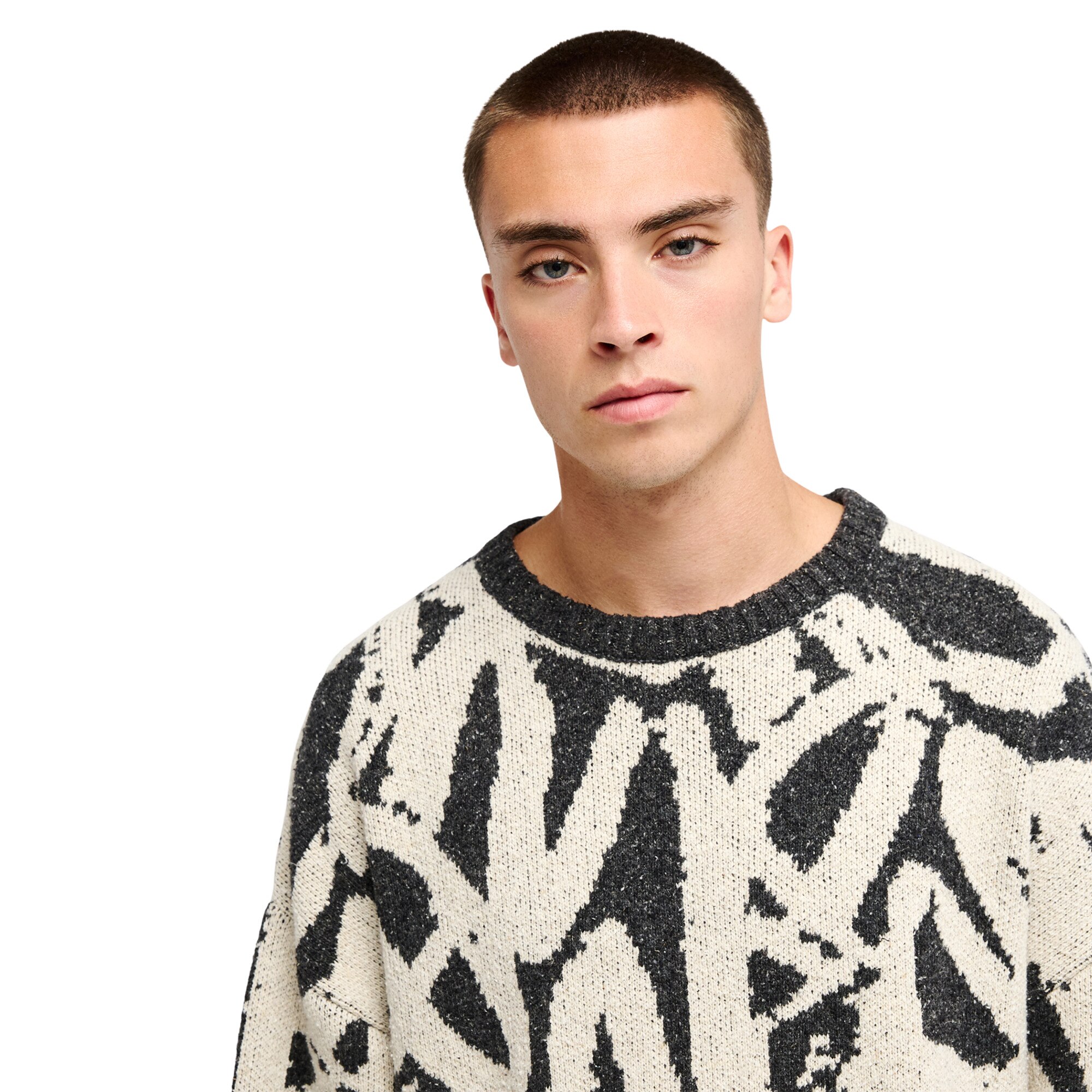 Jersey de hombre Liam Jacquard Quiksilver - Blanco Blanco-4