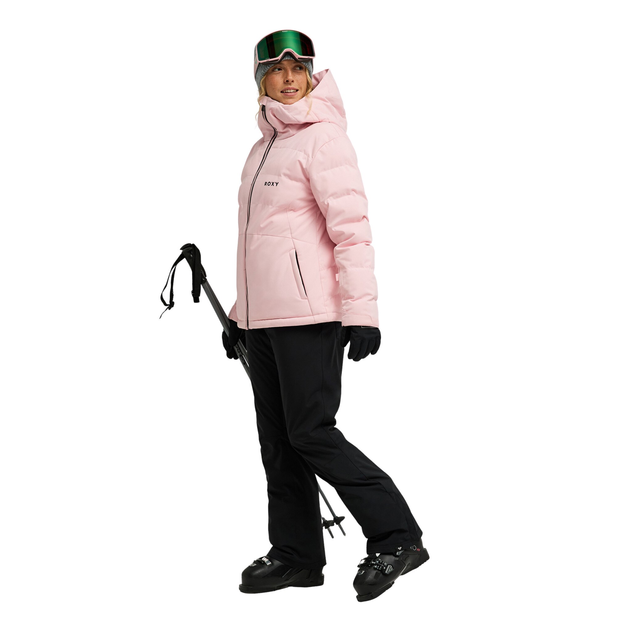 Chaqueta de mujer Snowyhill Puffy 10K Roxy - Rosa Rosa-3