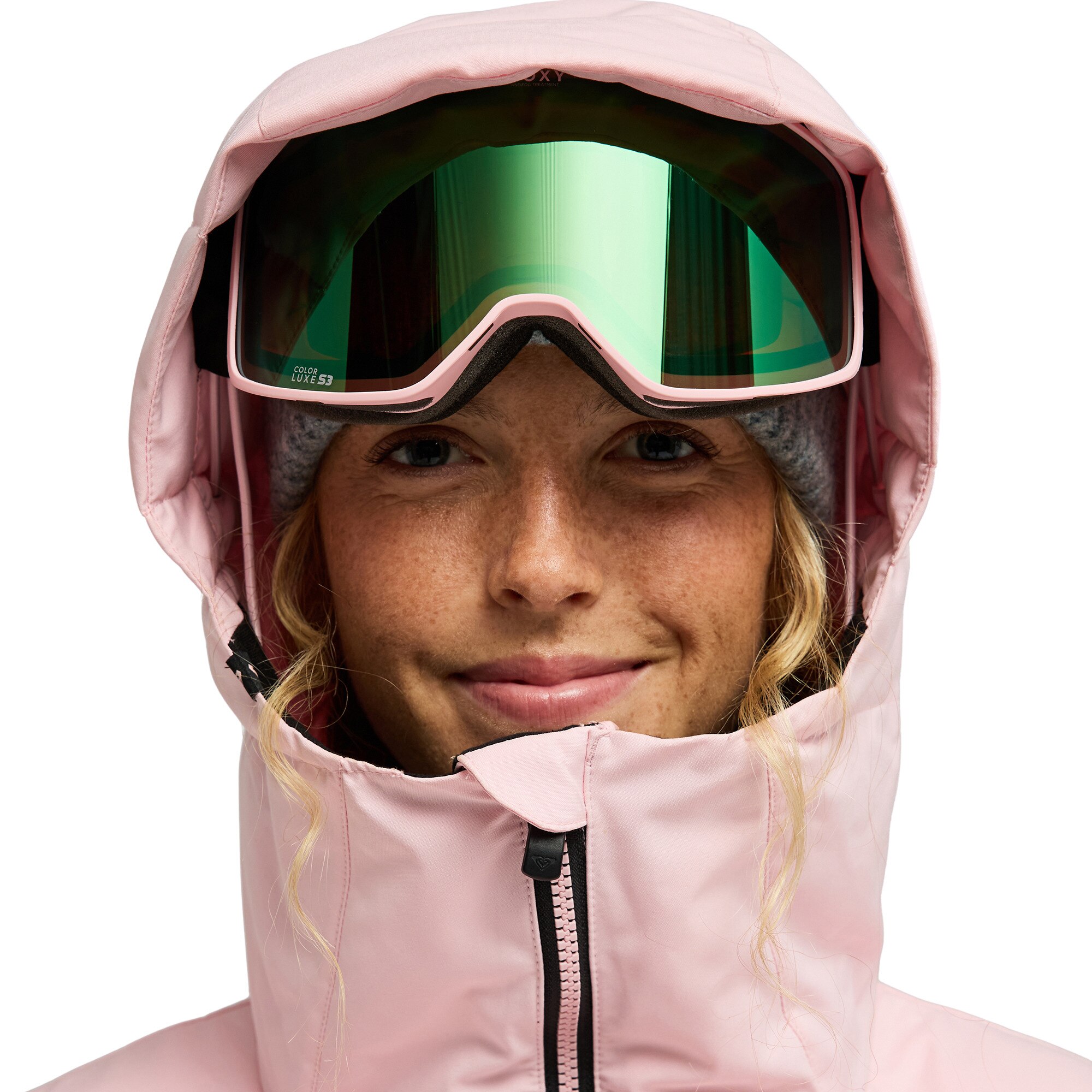Chaqueta de mujer Snowyhill Puffy 10K Roxy - Rosa Rosa-5