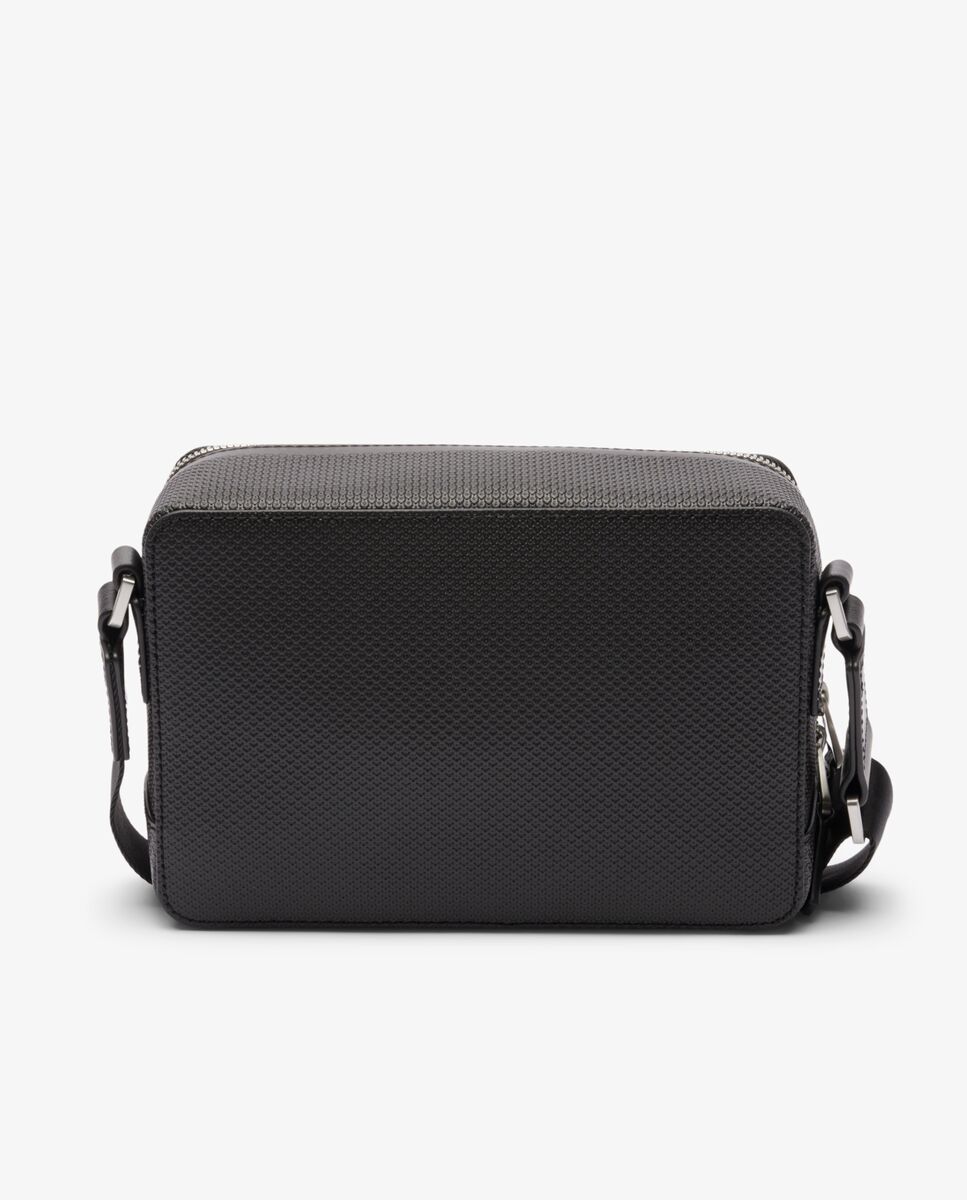 Portadocumentos unisex de reportero chantaco de piel pequeño en negro - Lacoste - Blanco Blanco-4