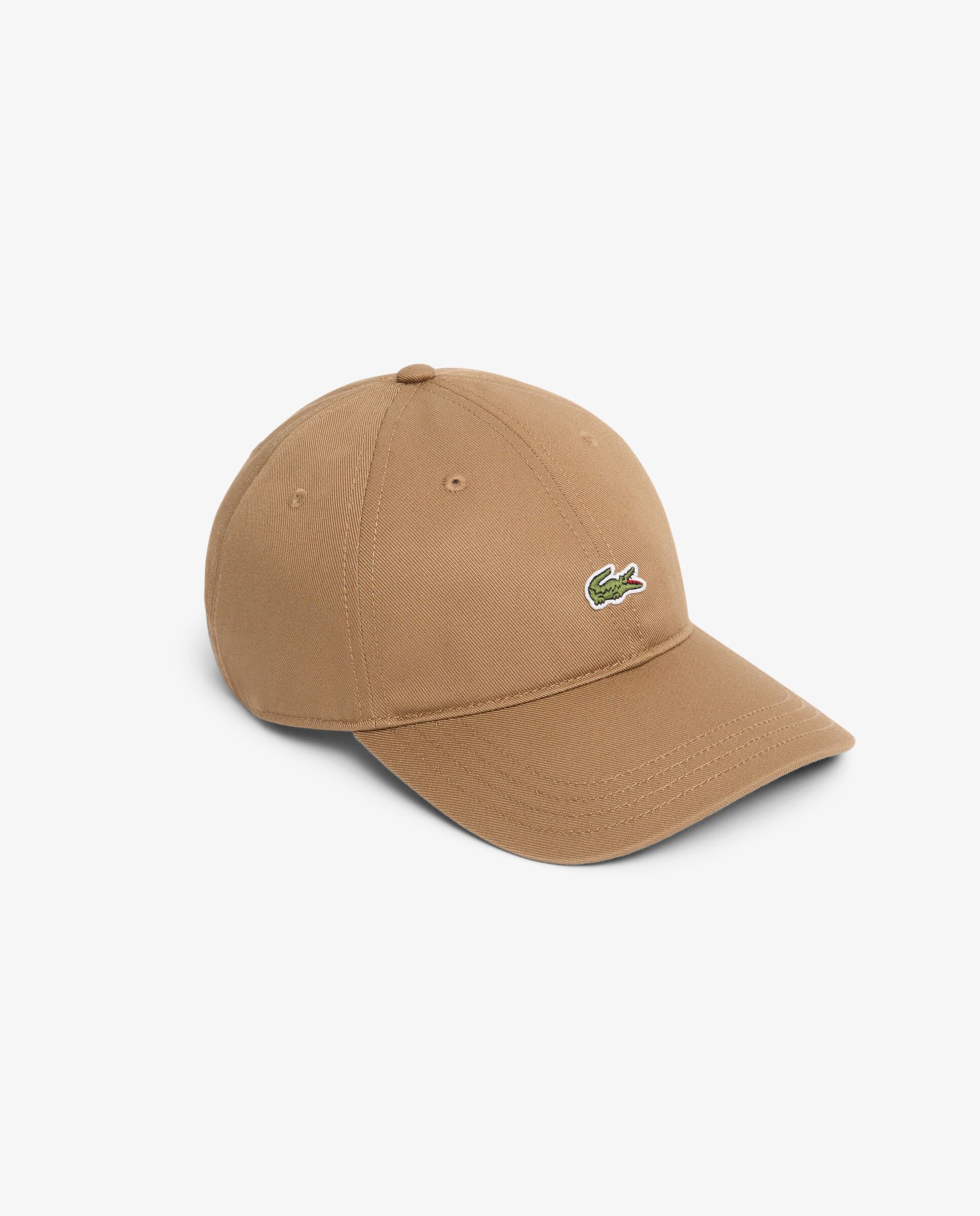 Gorra unisex de sarga de algodón - Lacoste - Marrón Marrón-1