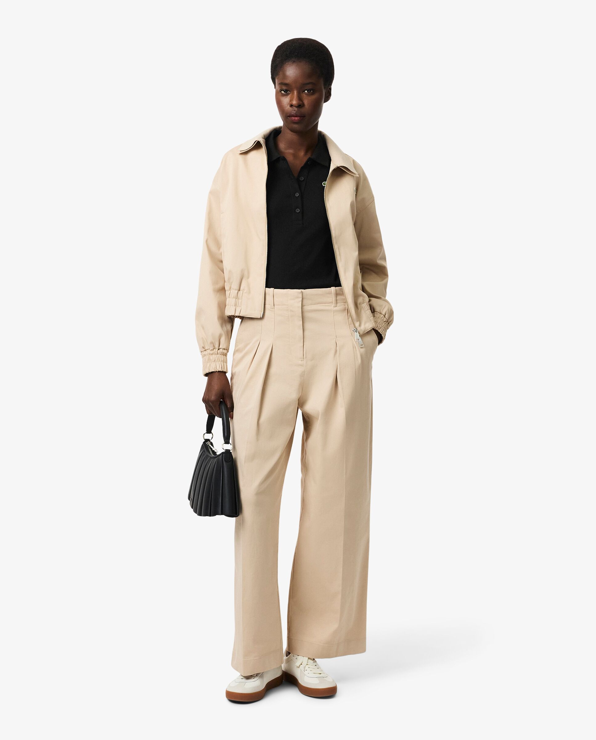 Polo de mujer Lacoste en algodón ecológico - Negro Negro-4